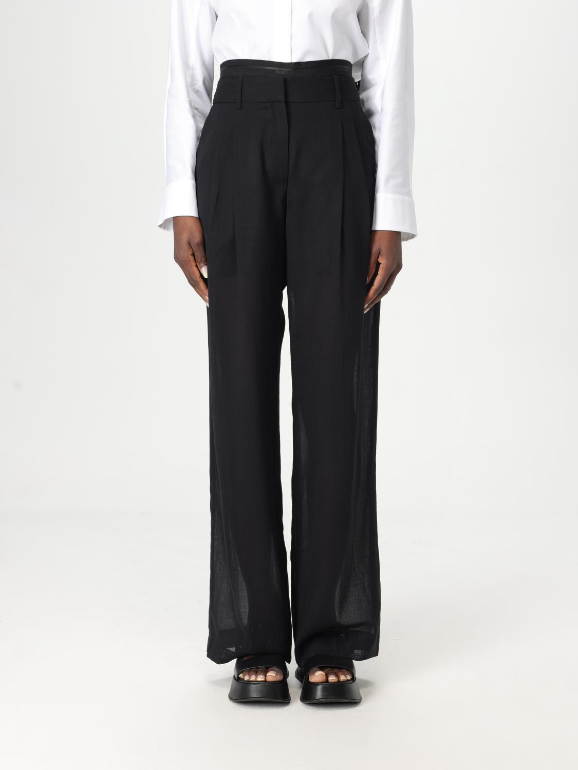 Helmut Lang Pants Woman Color Black In Black