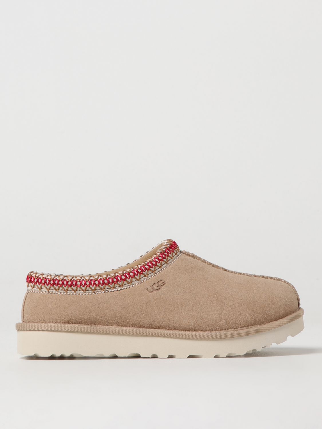 Shop Ugg Flat Sandals Woman Color Beige