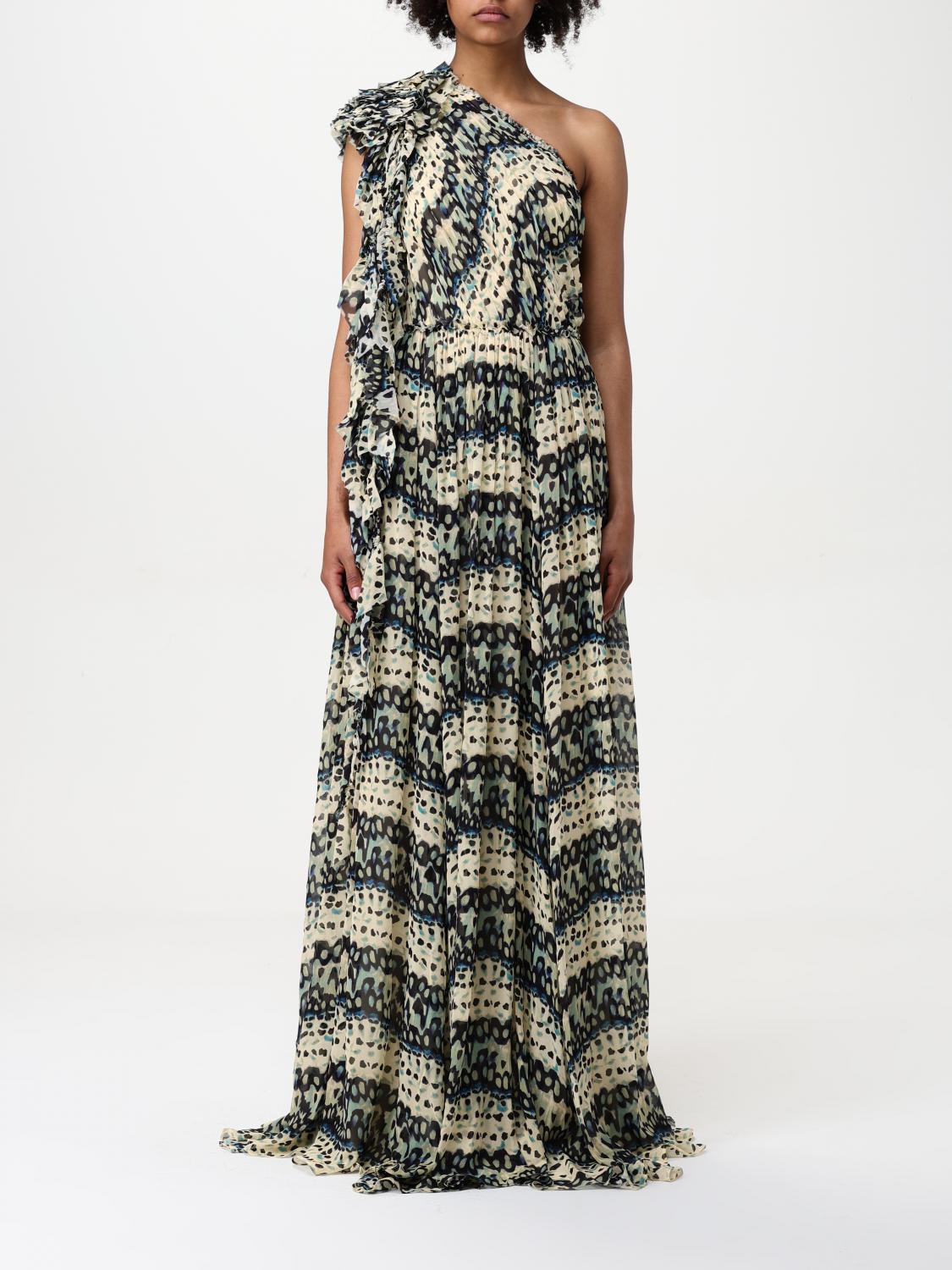 Ulla Johnson One-shoulder Dress In Multicolor
