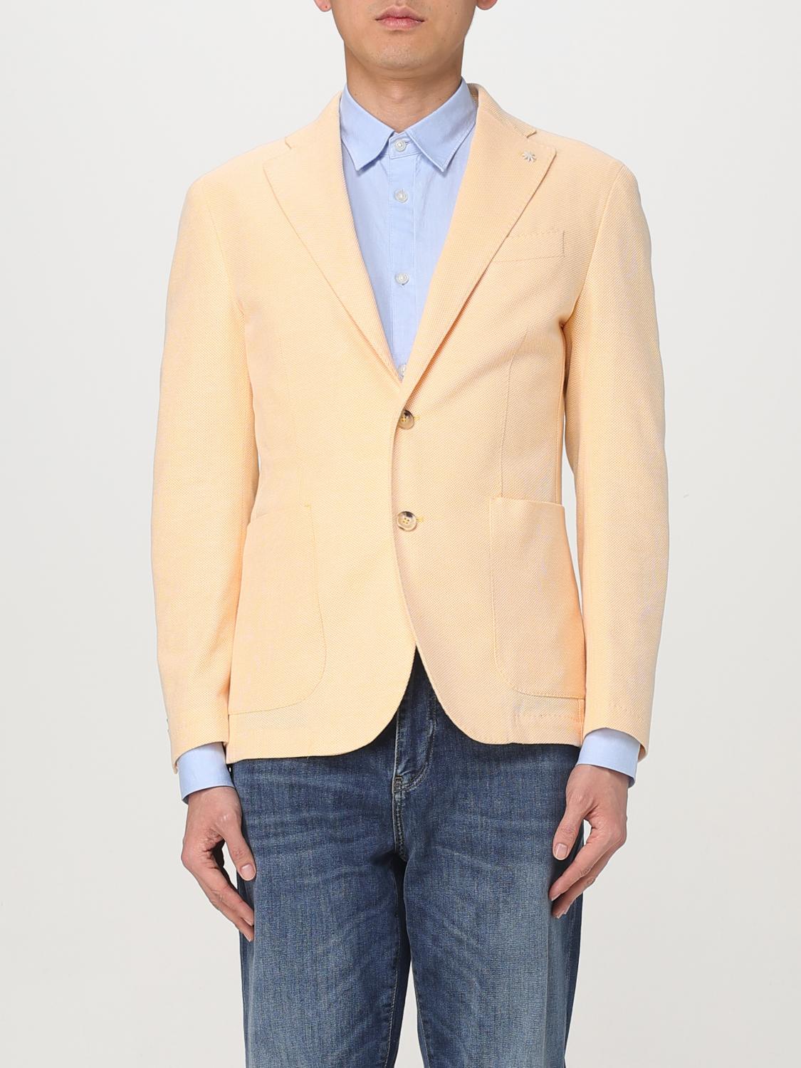 Manuel Ritz Blazer  Men Color Peach In Peach