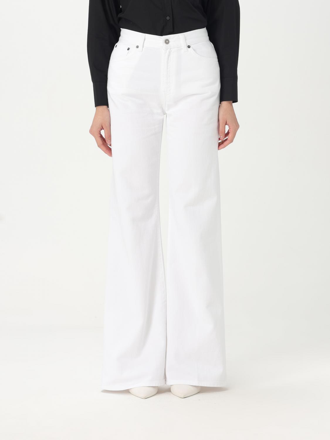 Dondup Pants  Woman Color White In White