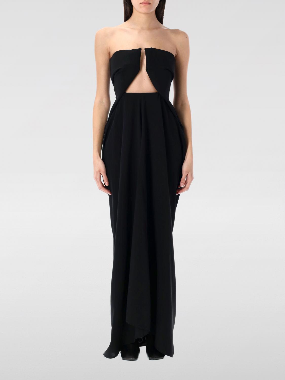 Rick Owens Black Amphora Maxi Dress In Schwarz