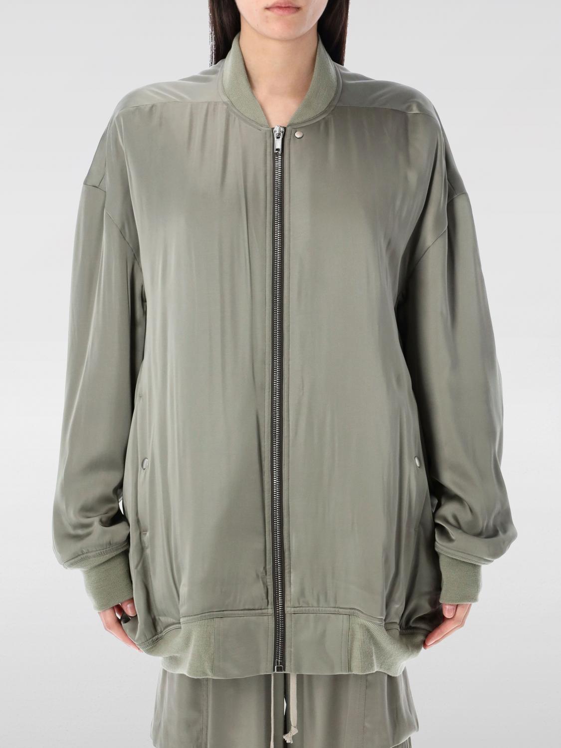 Rick Owens Oversized Peter Bomber Jacket With Smooth Finish In Beige