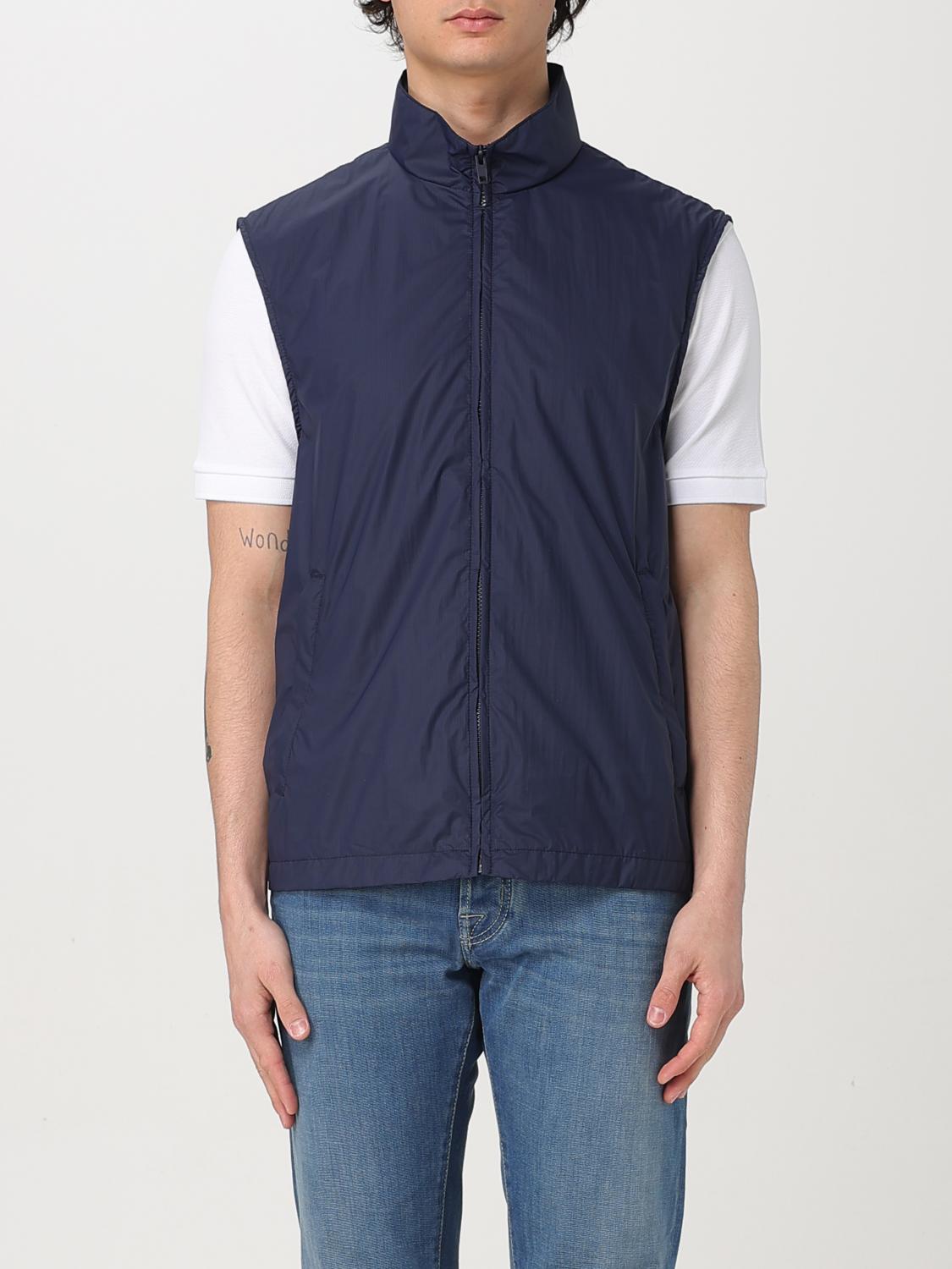 Fay Suit Vest Men Color Blue In Blue