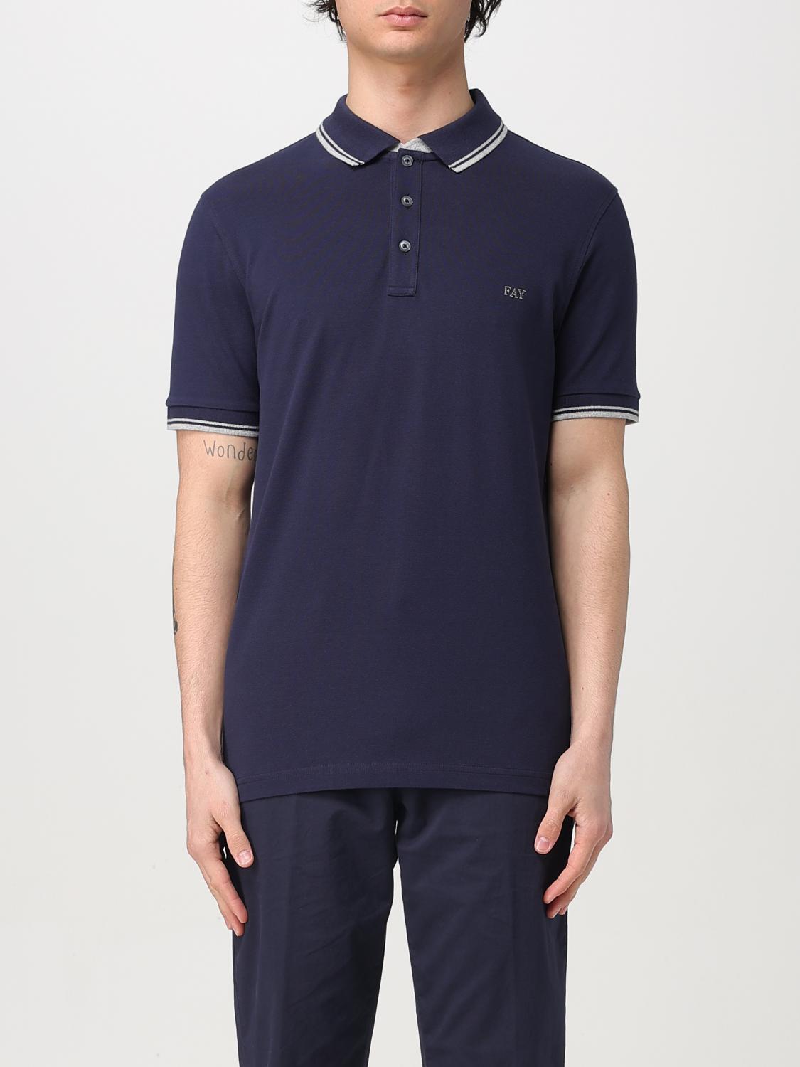 Fay Polo Shirt Men Color Blue In Blue