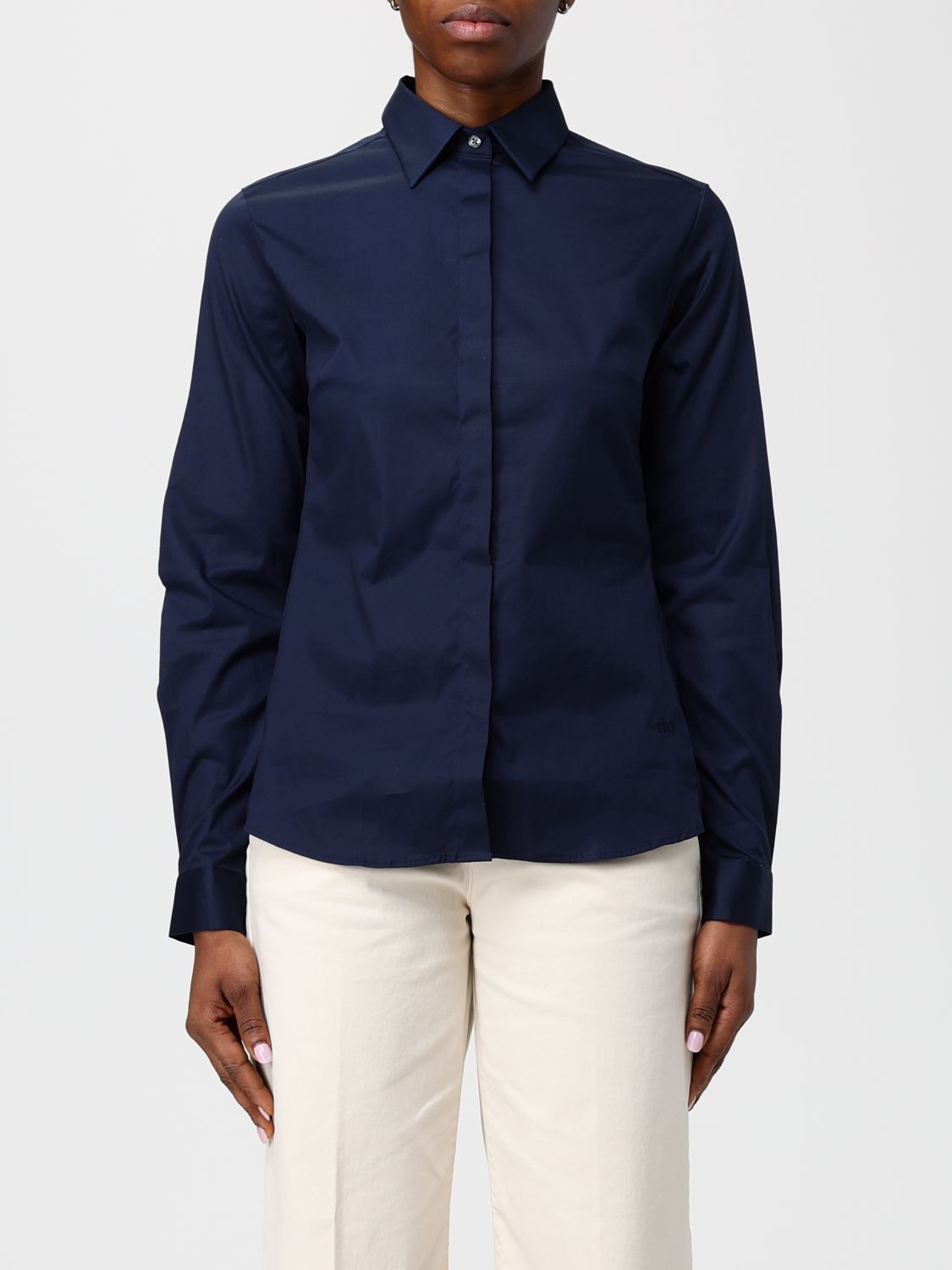 Fay Shirt Woman Color Navy In Blue