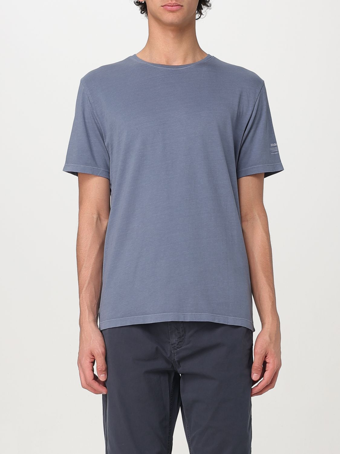 Shop Ecoalf T-shirt Men Color Blue In Blau