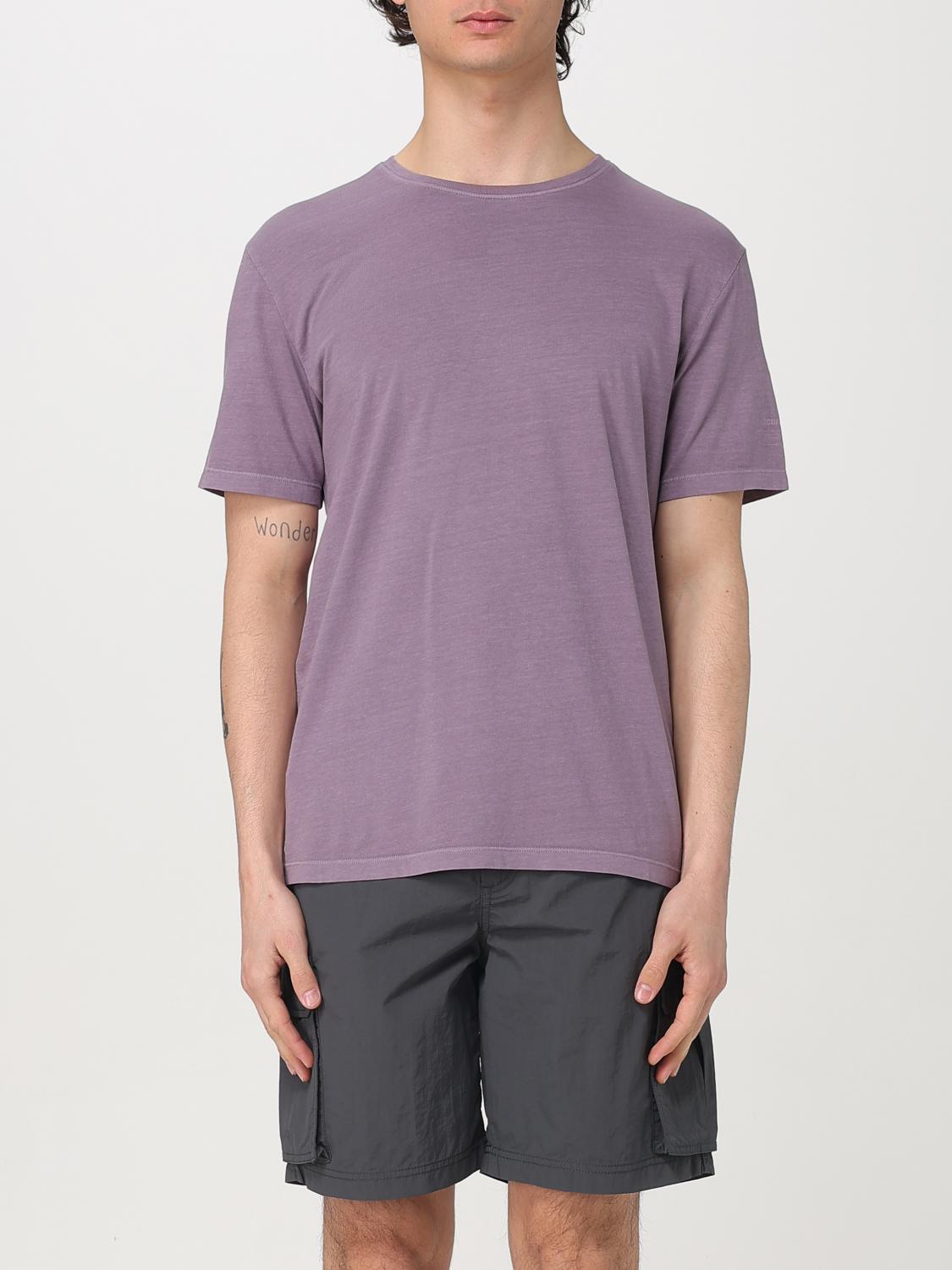 Shop Ecoalf T-shirt Men Color Violet