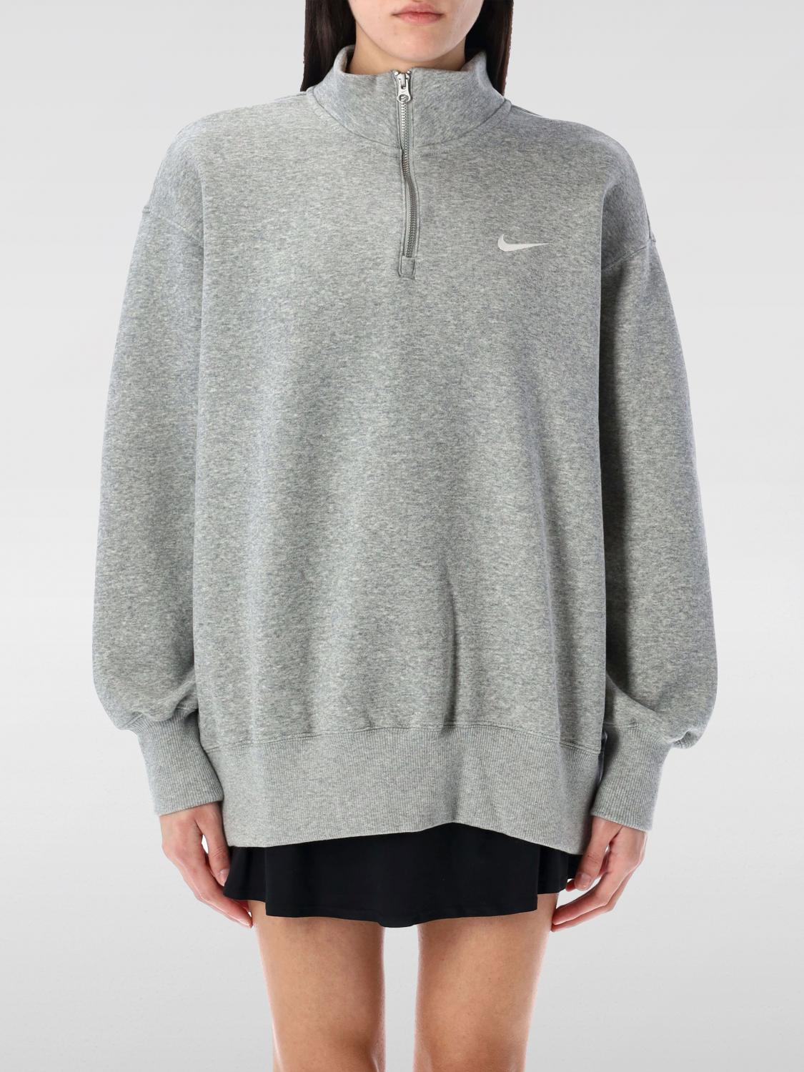 Nike Phoenix Zip-up Sweatshirt In Grau