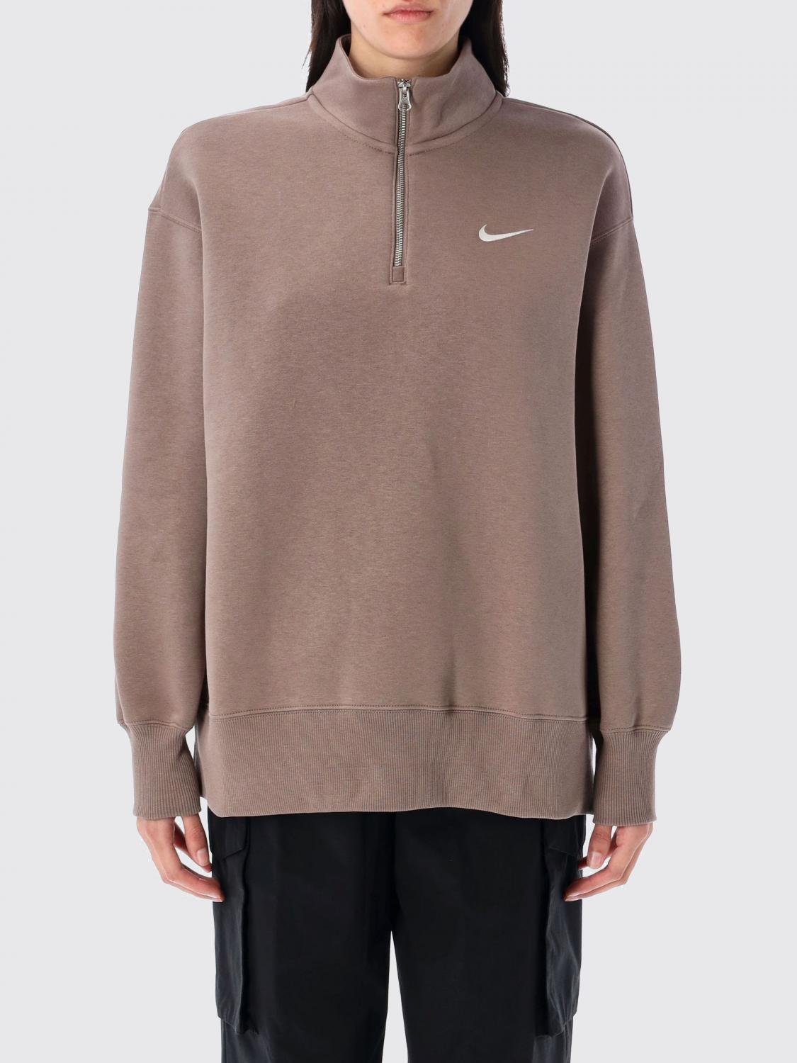 Nike Felpa A Collo Alto In Misto Cotone Con Logo