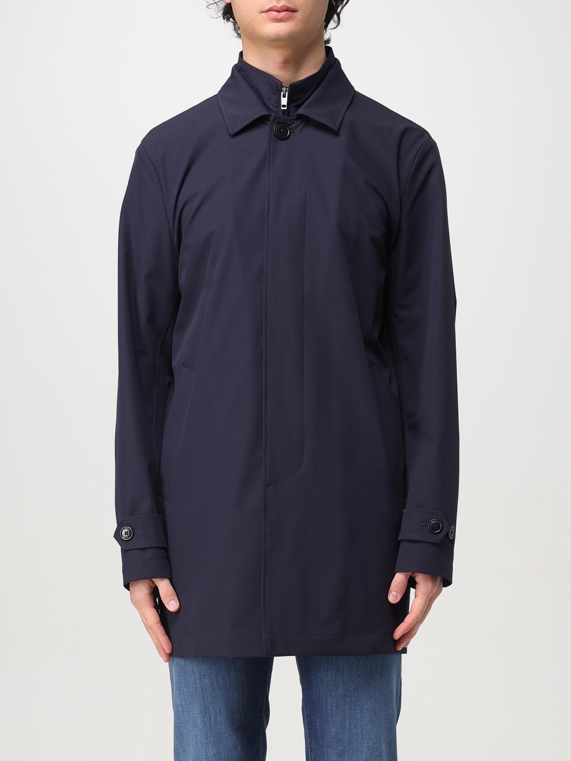 Fay Coat Men Color Blue In Blue