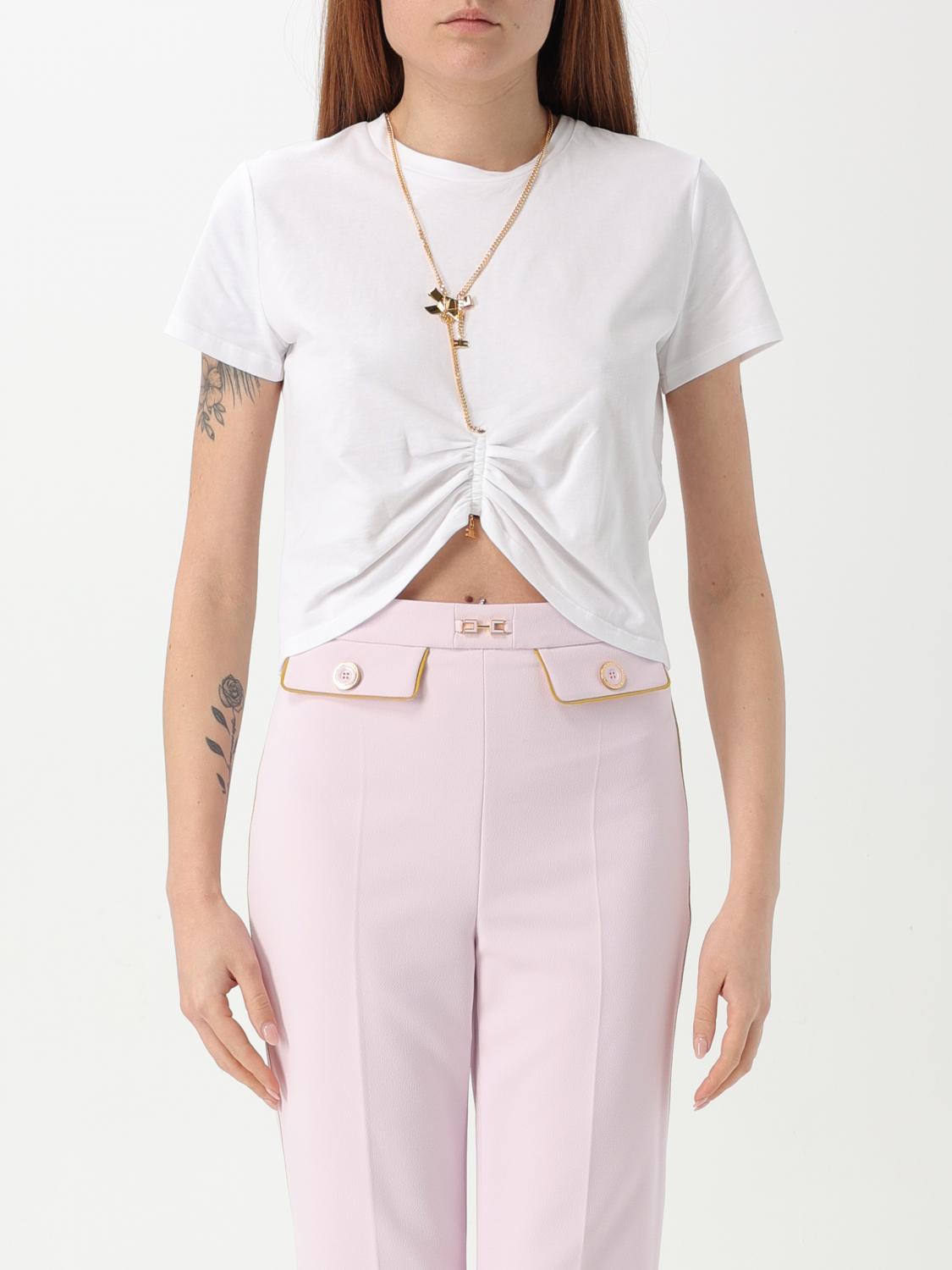 ELISABETTA FRANCHI T-SHIRT ELISABETTA FRANCHI WOMAN COLOR WHITE G63386001