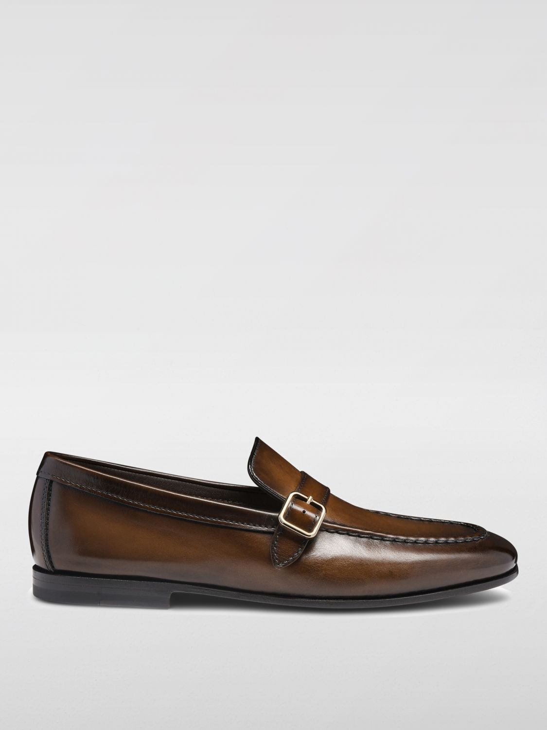 Santoni Loafers Men Color Brown In Brown
