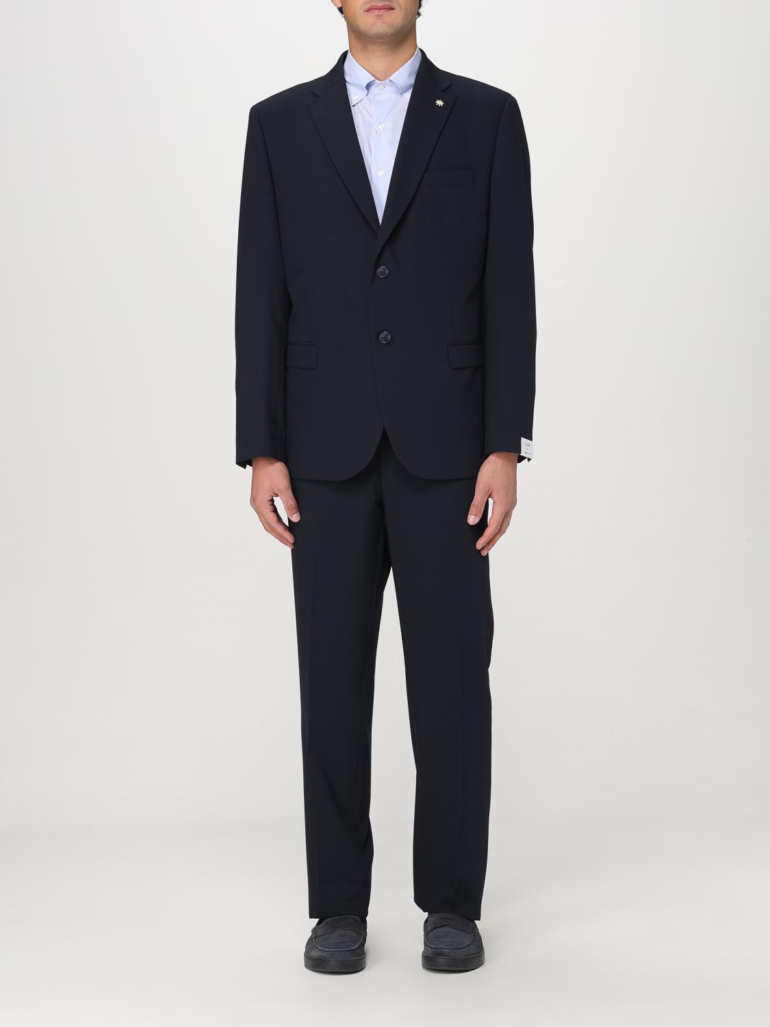 Manuel Ritz Suit Men Color Blue In Blue