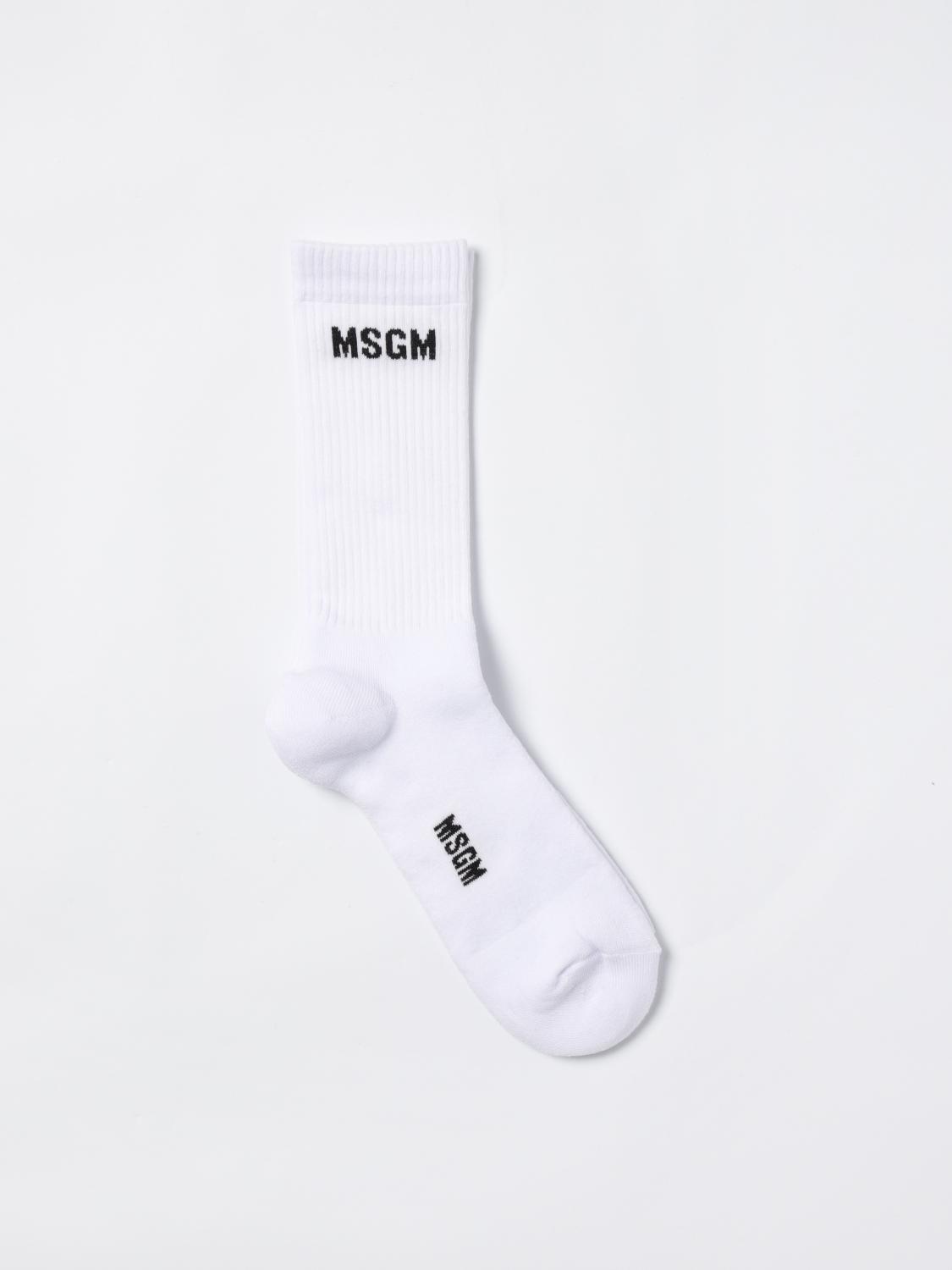 Msgm Socks  Men Color White In White