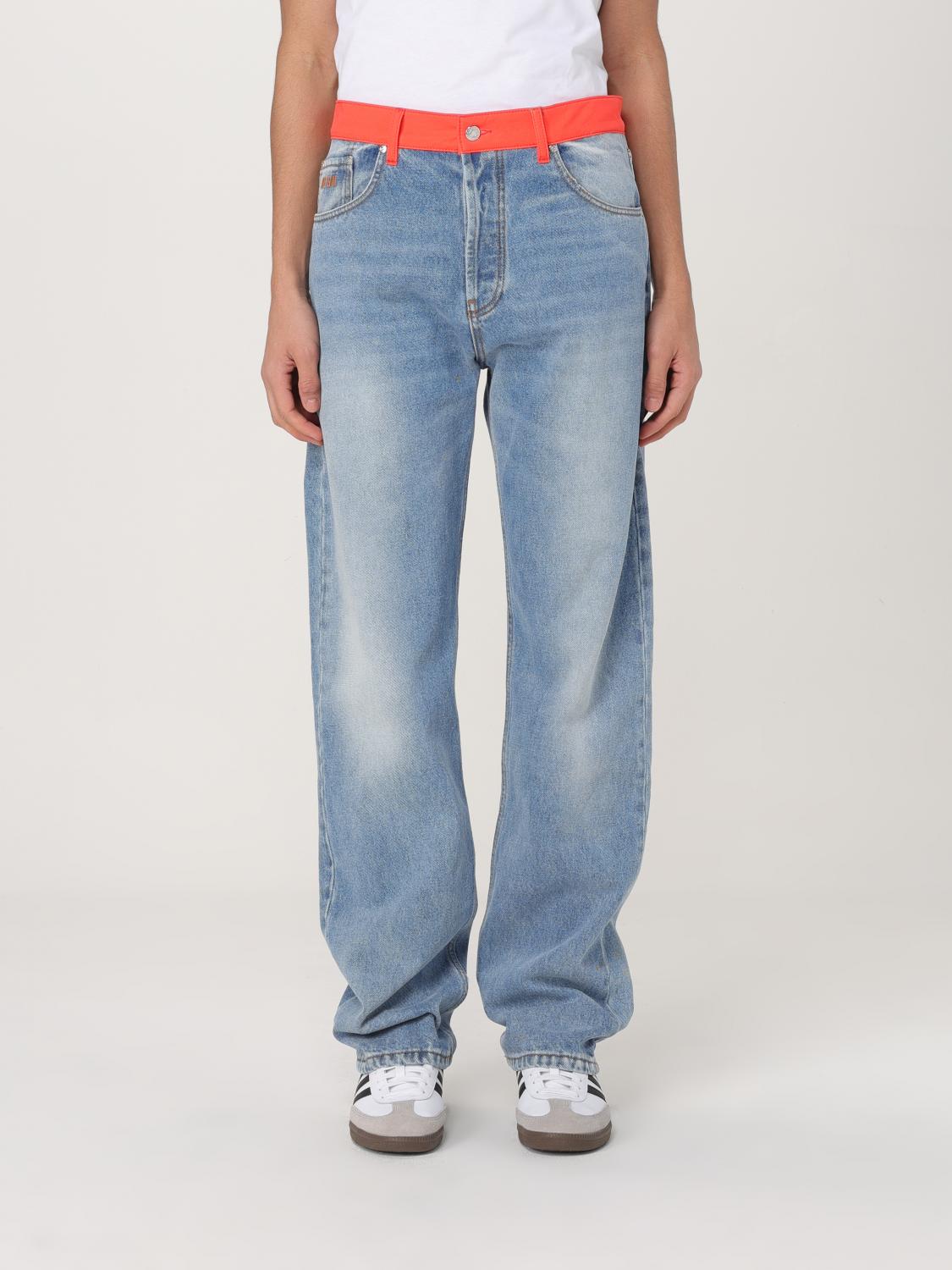 Msgm Jeans Men Color Blue In Blue