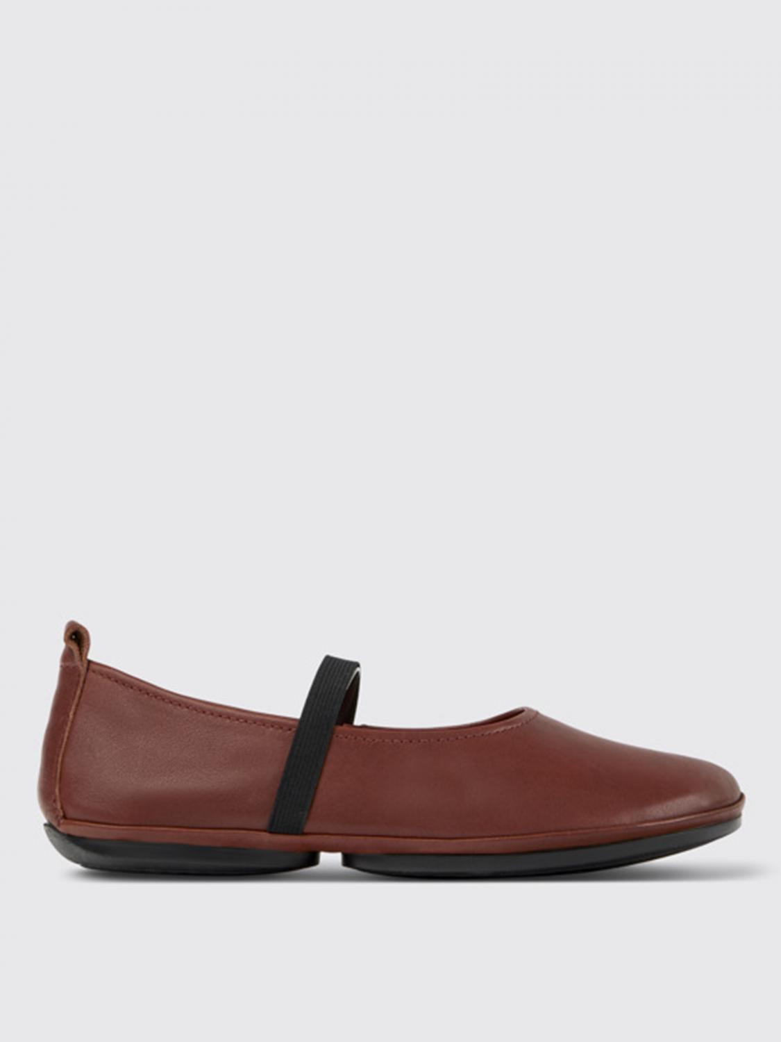 Camper Right Mary Jane Shoe In Brown, Women's At Urban Outfitters In Rot