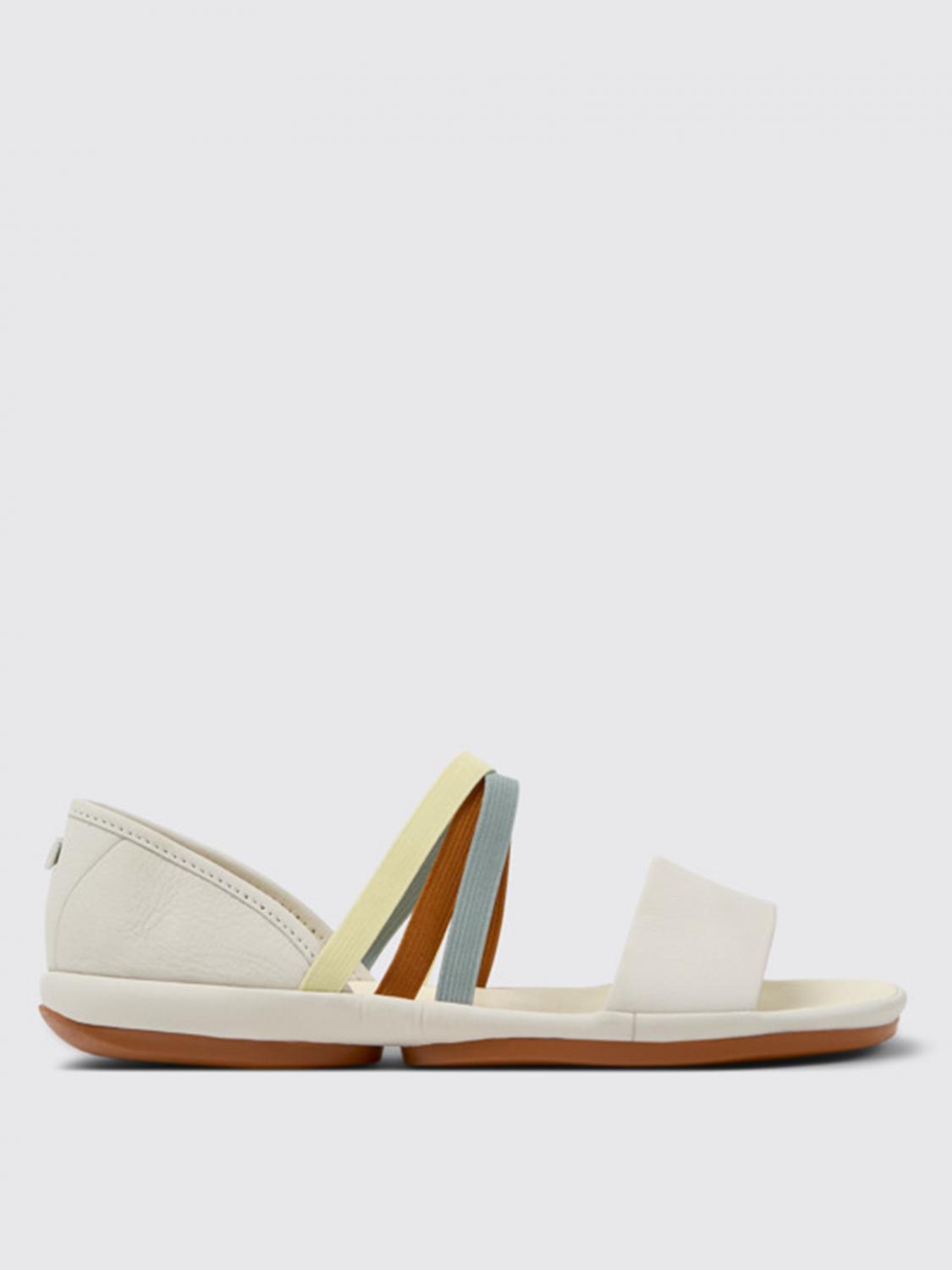 Camper Flache Sandalen  Damen Farbe Weiss In Weiss