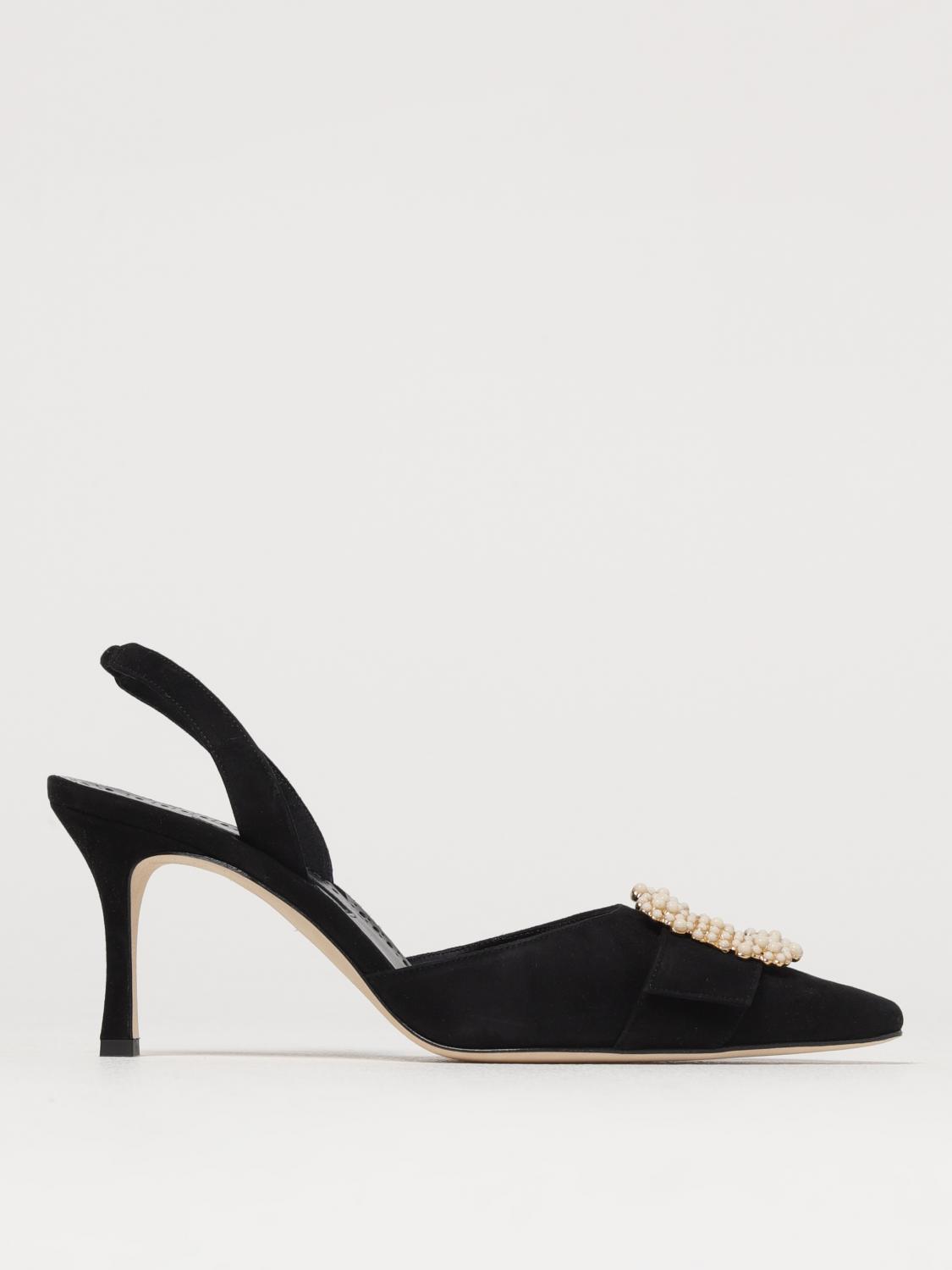 Shop Manolo Blahnik Pumps Woman Color Black