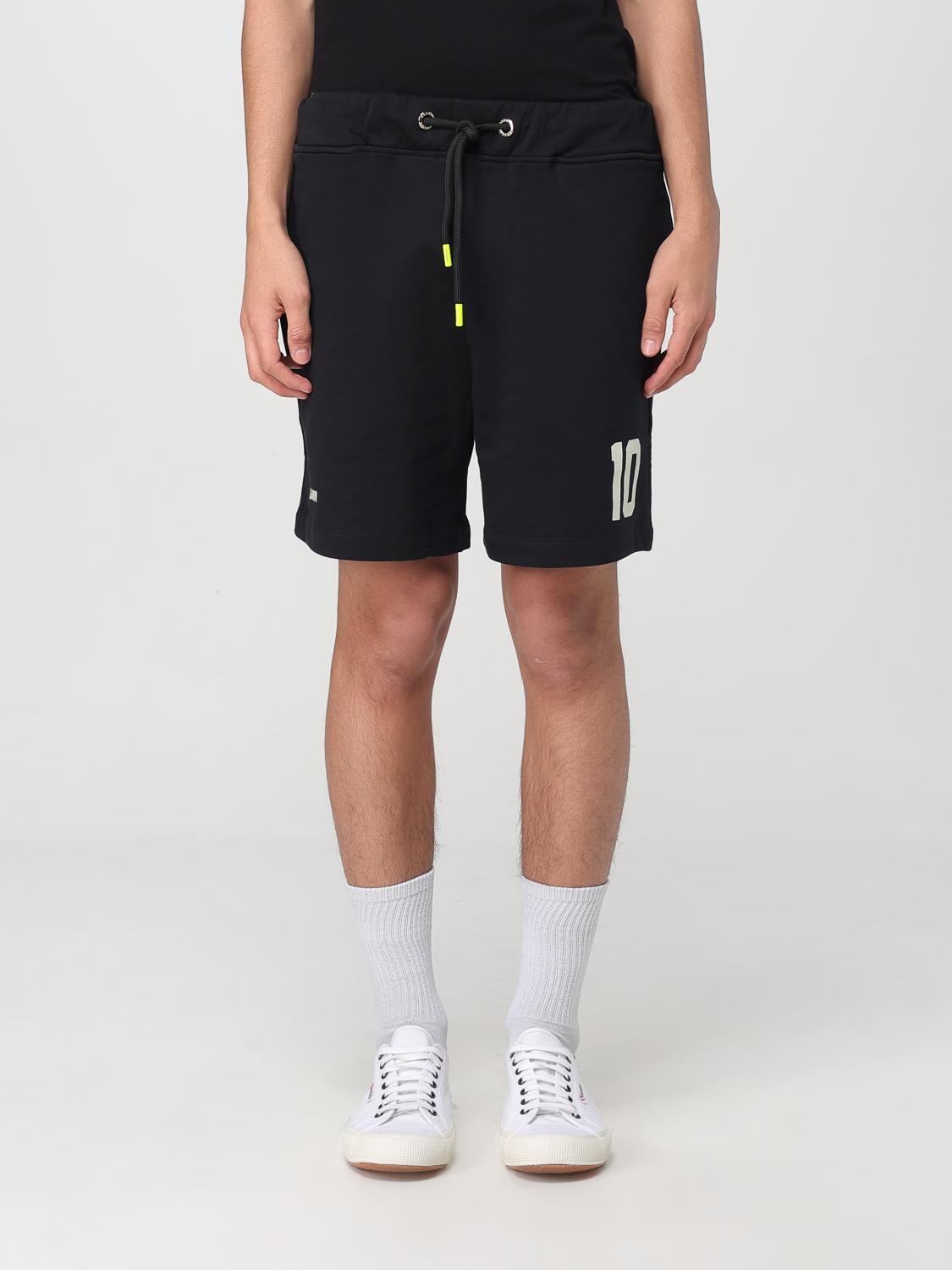 Barrow 'rugby' Cotton Bermuda Shorts In Schwarz
