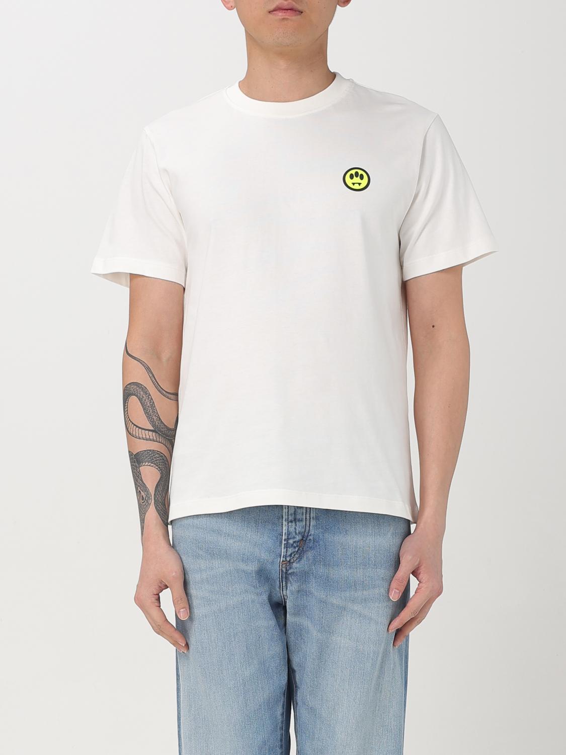 Barrow Iconic Smile T-shirt Crew Neck In White