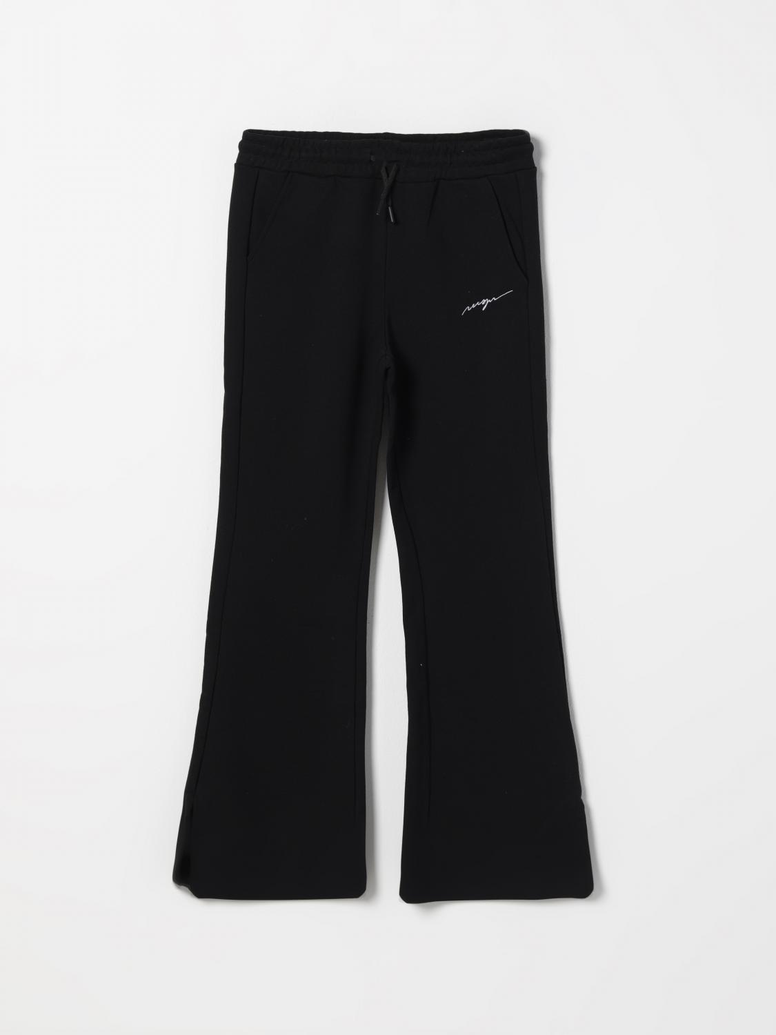 Msgm Hose Kids Kinder Farbe Schwarz In Schwarz