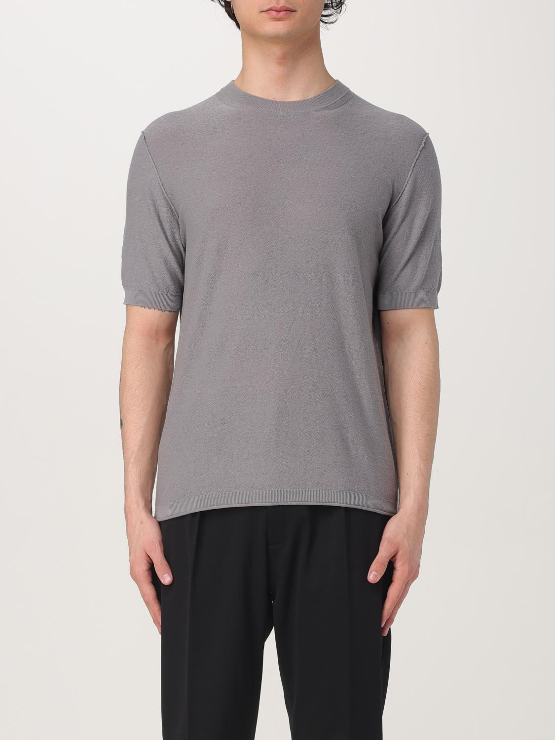 Shop Paolo Pecora T-shirt Men Color Grey