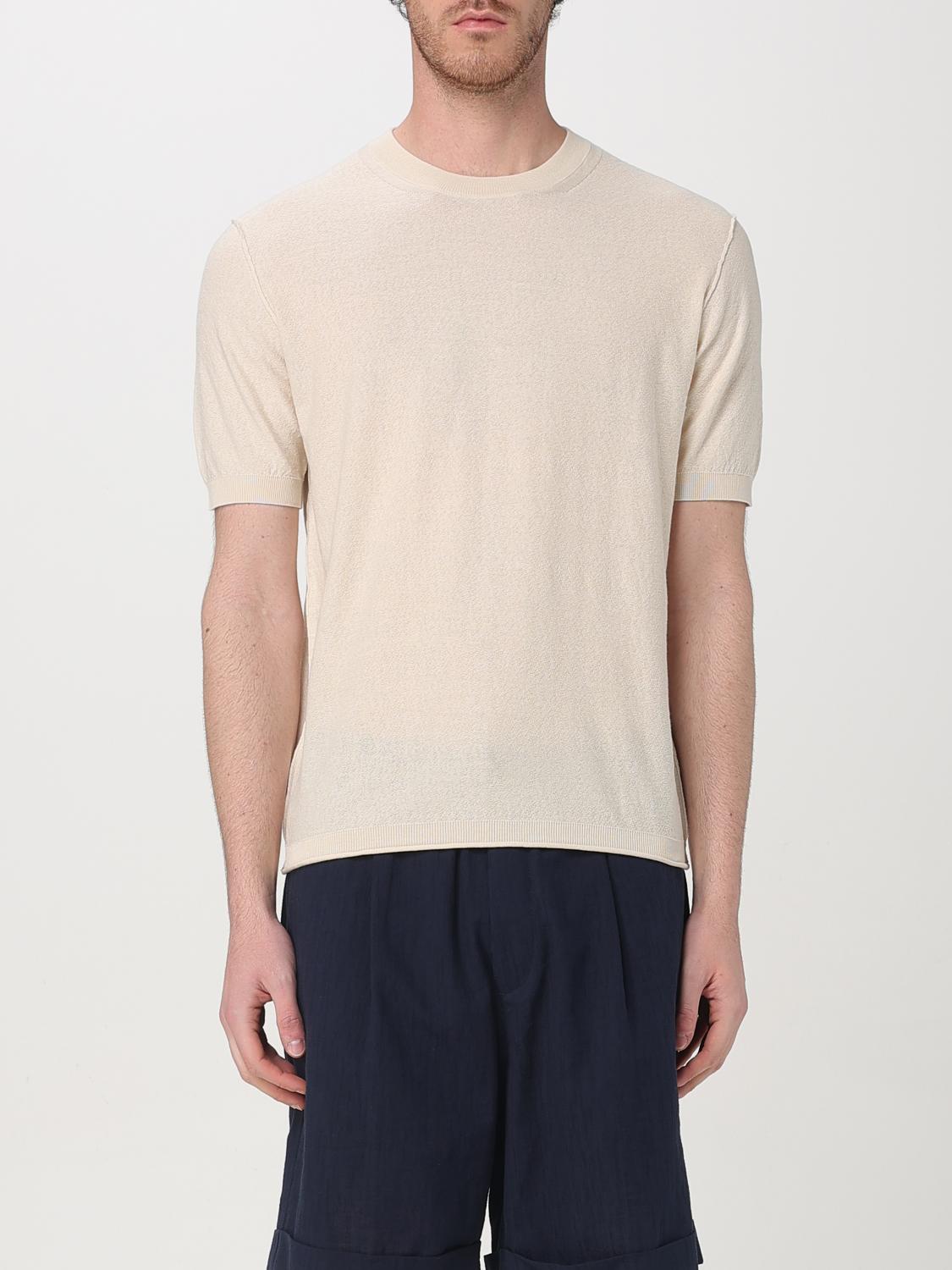 Shop Paolo Pecora T-shirt Men Color Beige