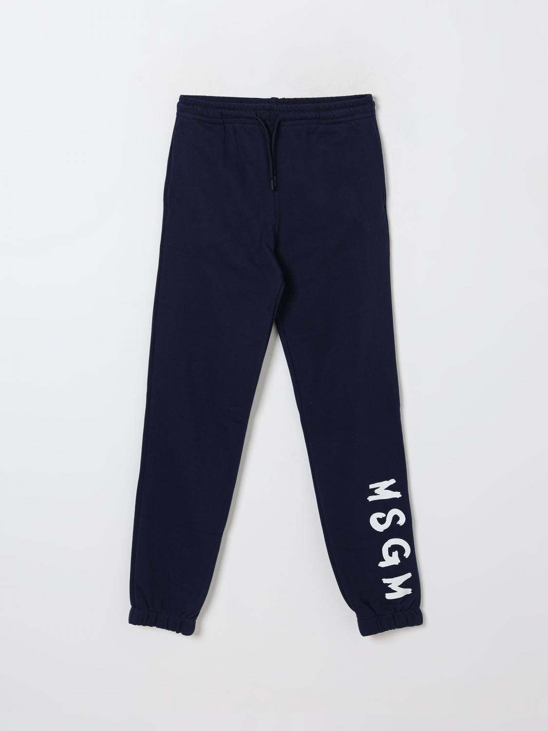 Msgm Hose Kids Kinder Farbe Blau In Blau