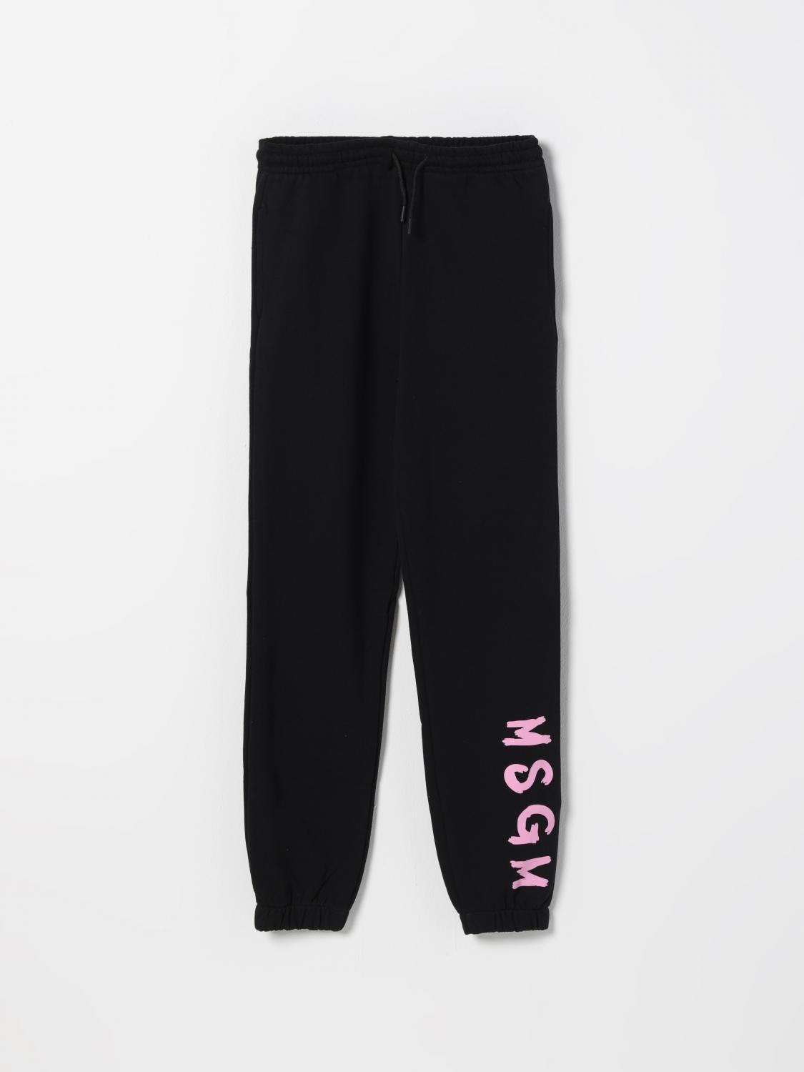 Msgm Hose Kids Kinder Farbe Schwarz 1 In Schwarz 1
