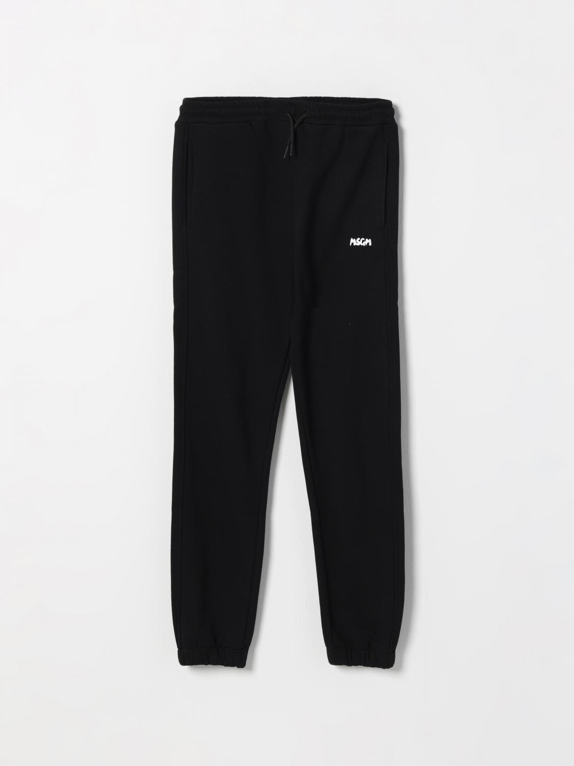 Msgm Hose Kids Kinder Farbe Schwarz In Schwarz