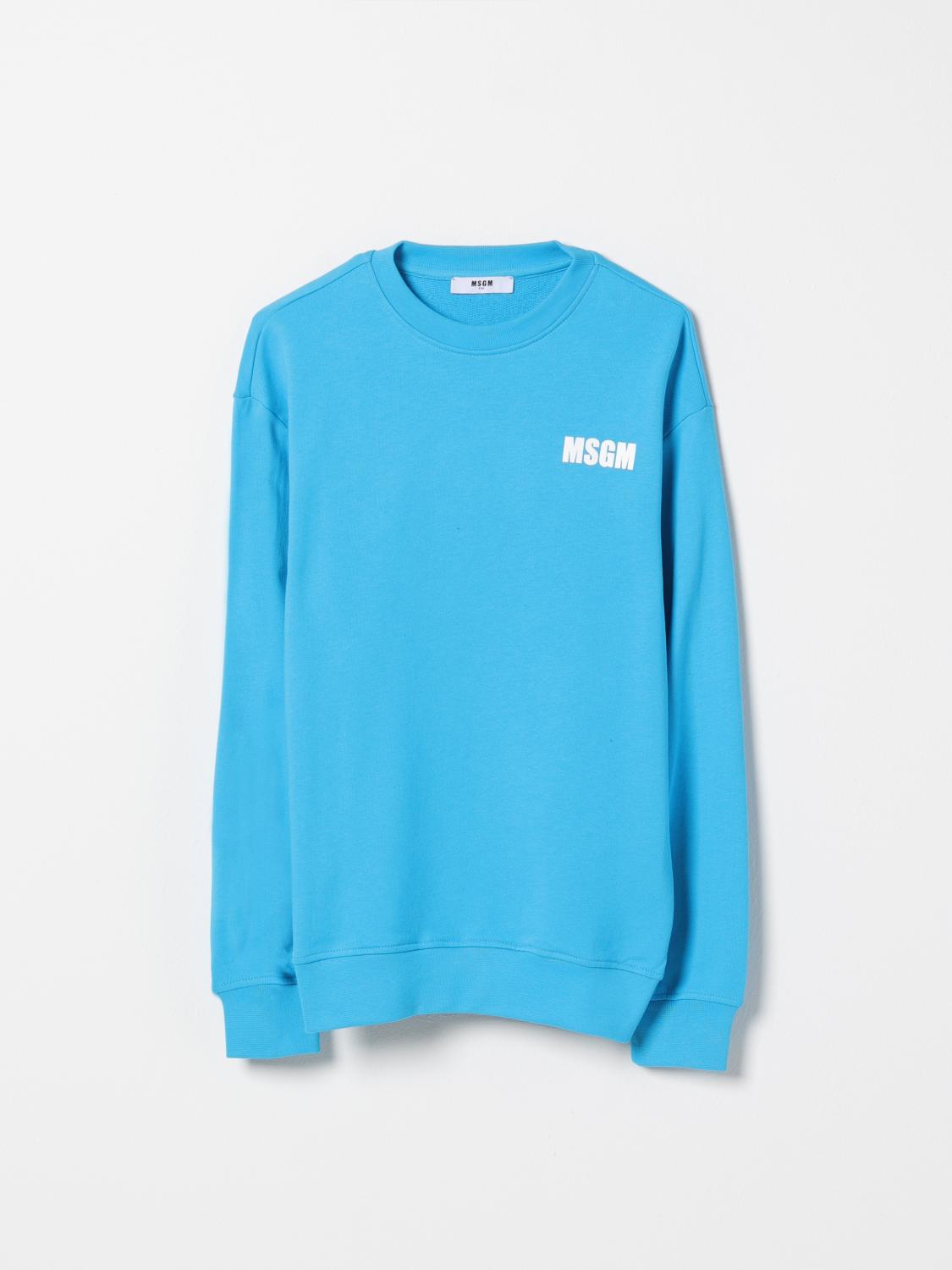 Msgm Sweater Kids Kids Color Turquoise In Türkis