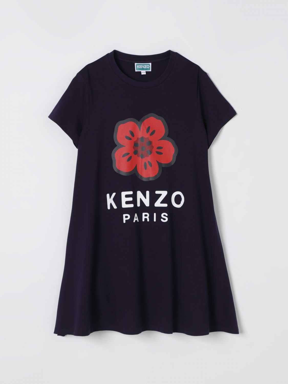 Kenzo Dress Kids Kids Color Blue In Black