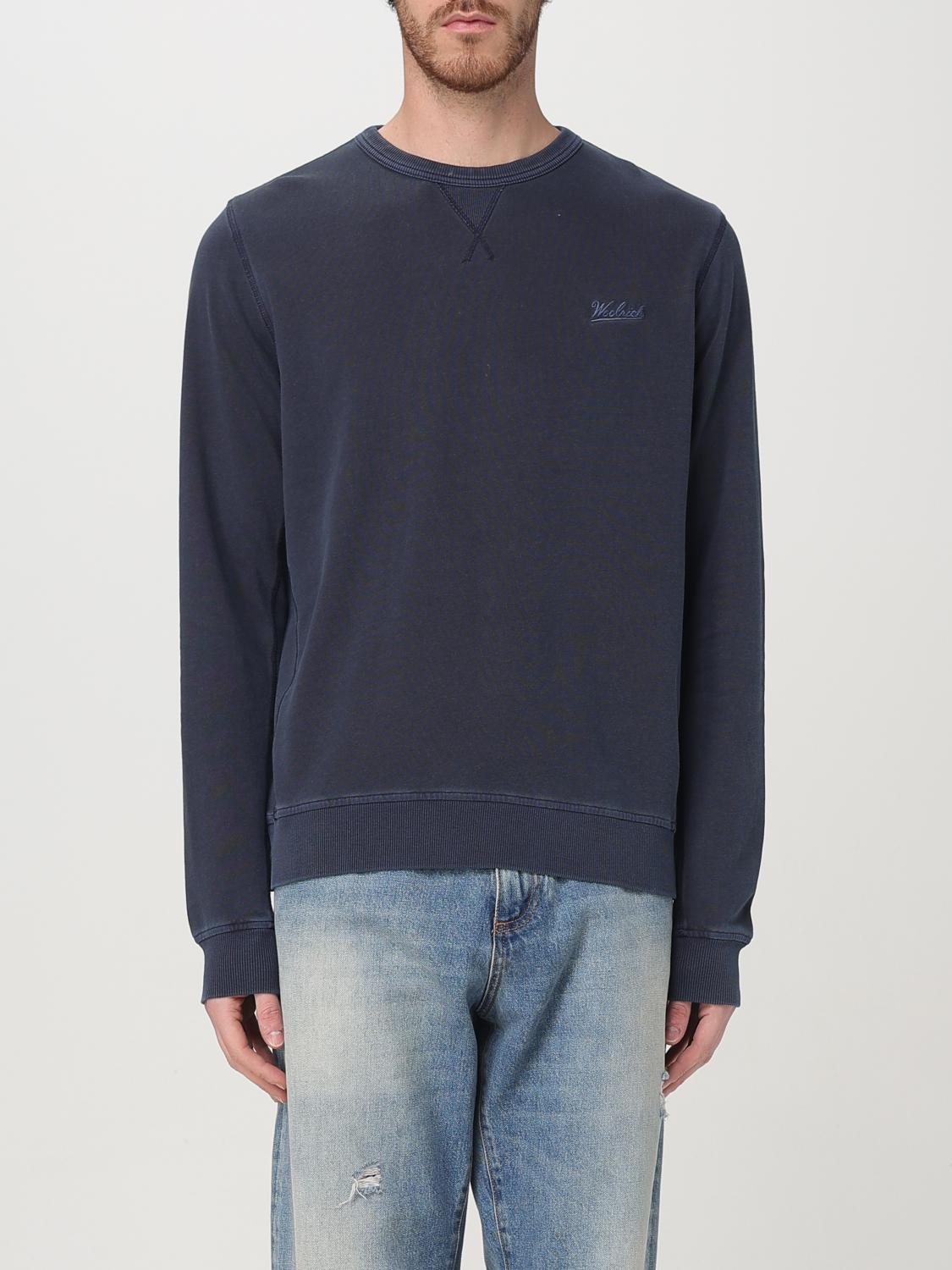 Woolrich Logo Embroidered Crewneck Sweatshirt In Gold