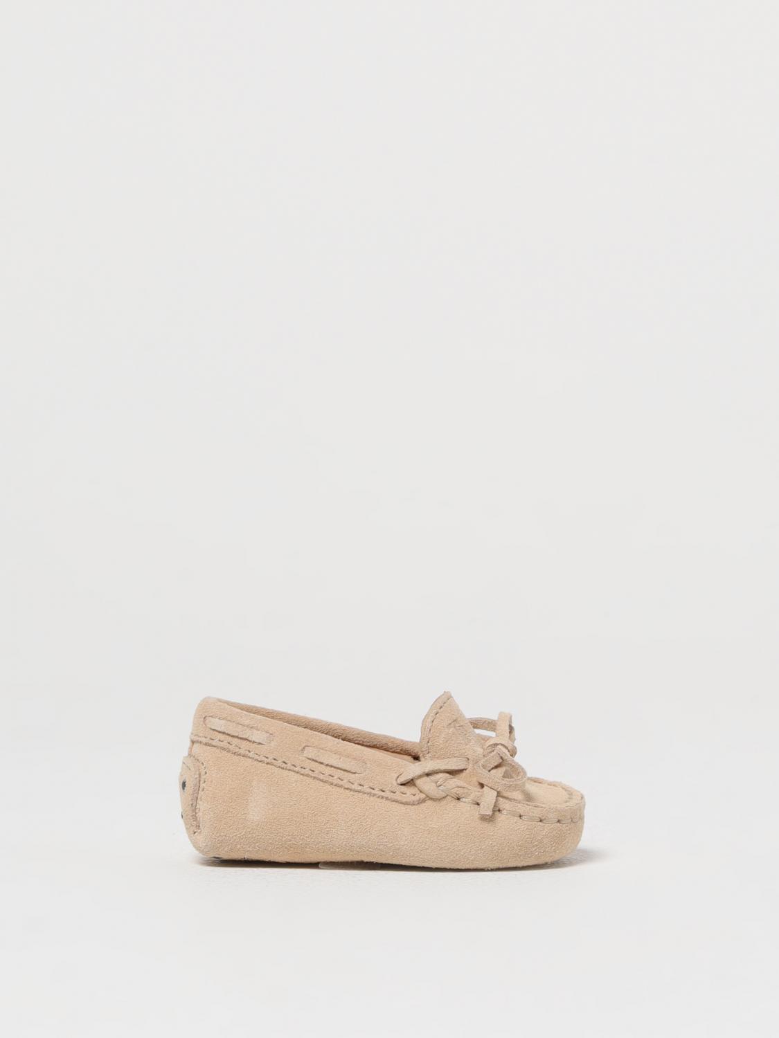 Tod's Suede Gommini Loafers In Beige