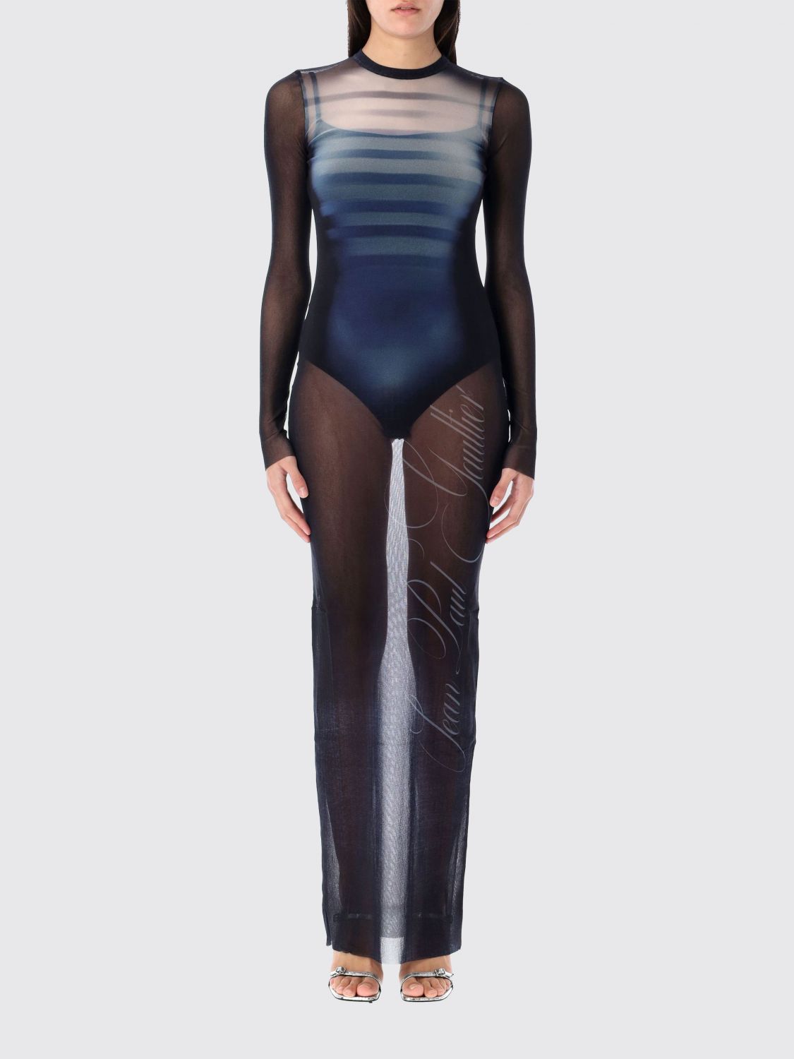 Shop Jean Paul Gaultier Dress  Woman Color Multicolor
