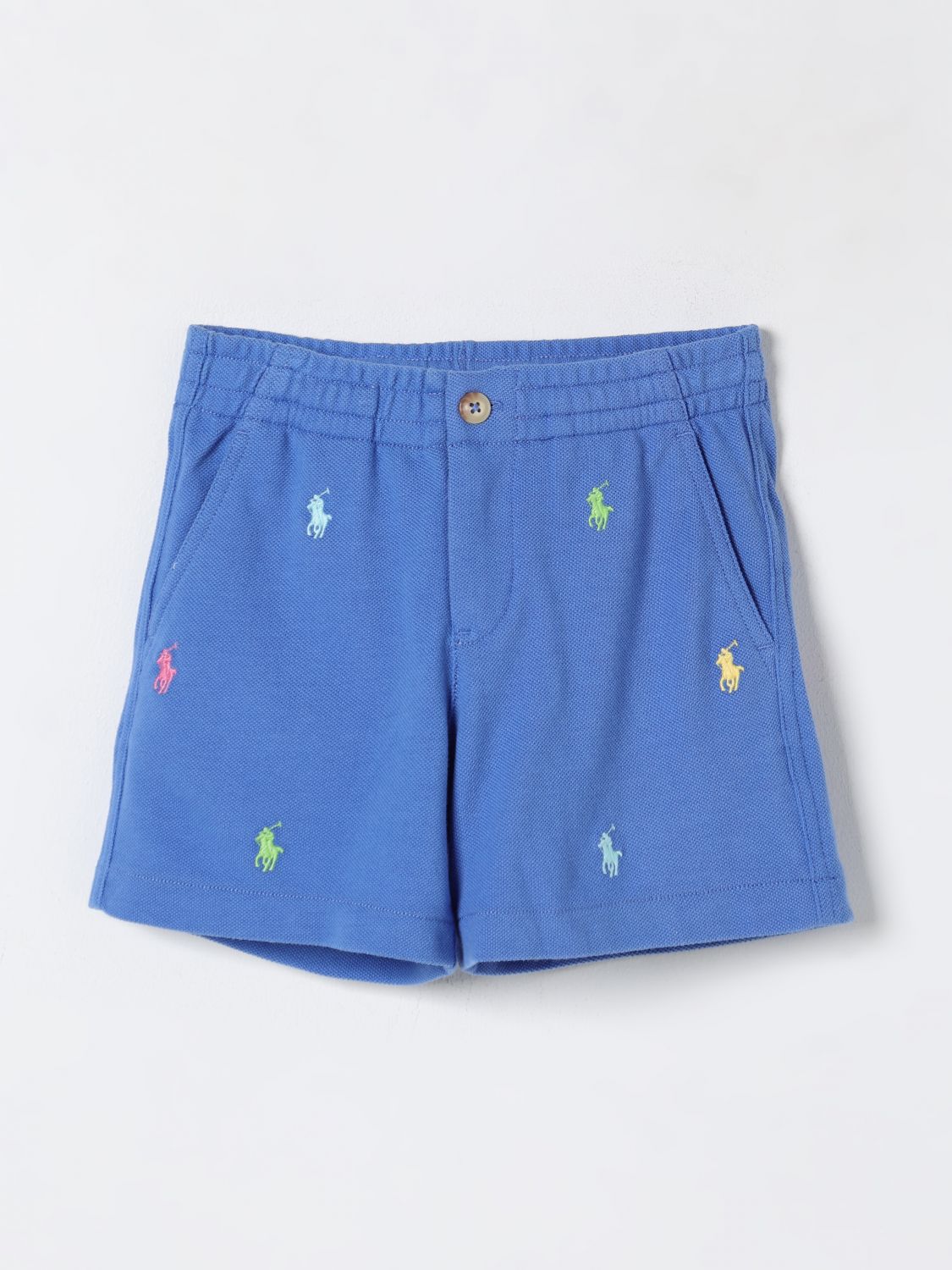 Polo Ralph Lauren Polo Pony Embroidered Shorts In Blau