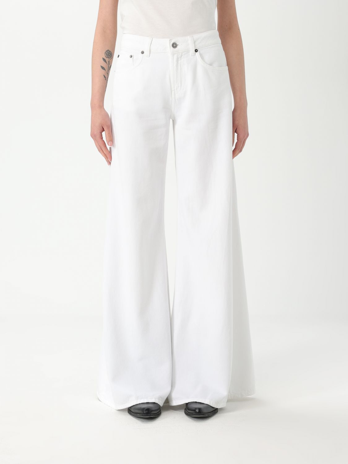 Dondup Jeans Woman Color White