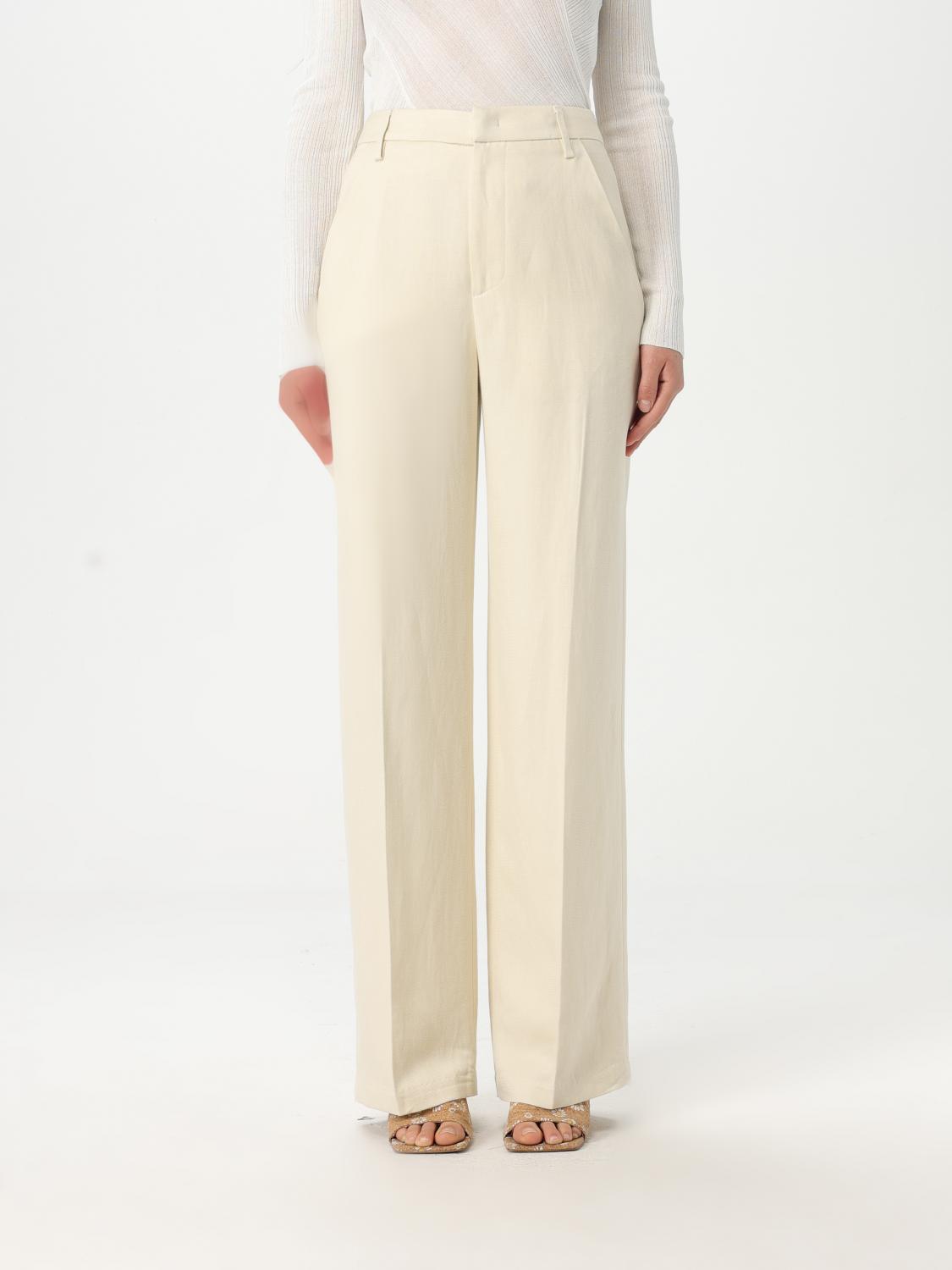 Dondup Pants  Woman Color Yellow Cream In Yellow Cream