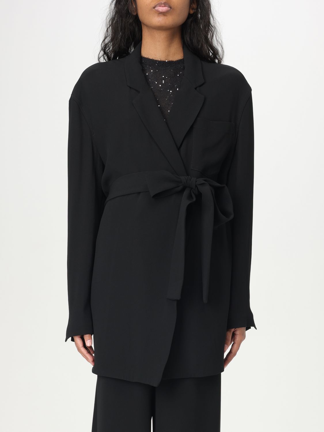 Shop Fabiana Filippi Blazer Woman Color Black In Schwarz