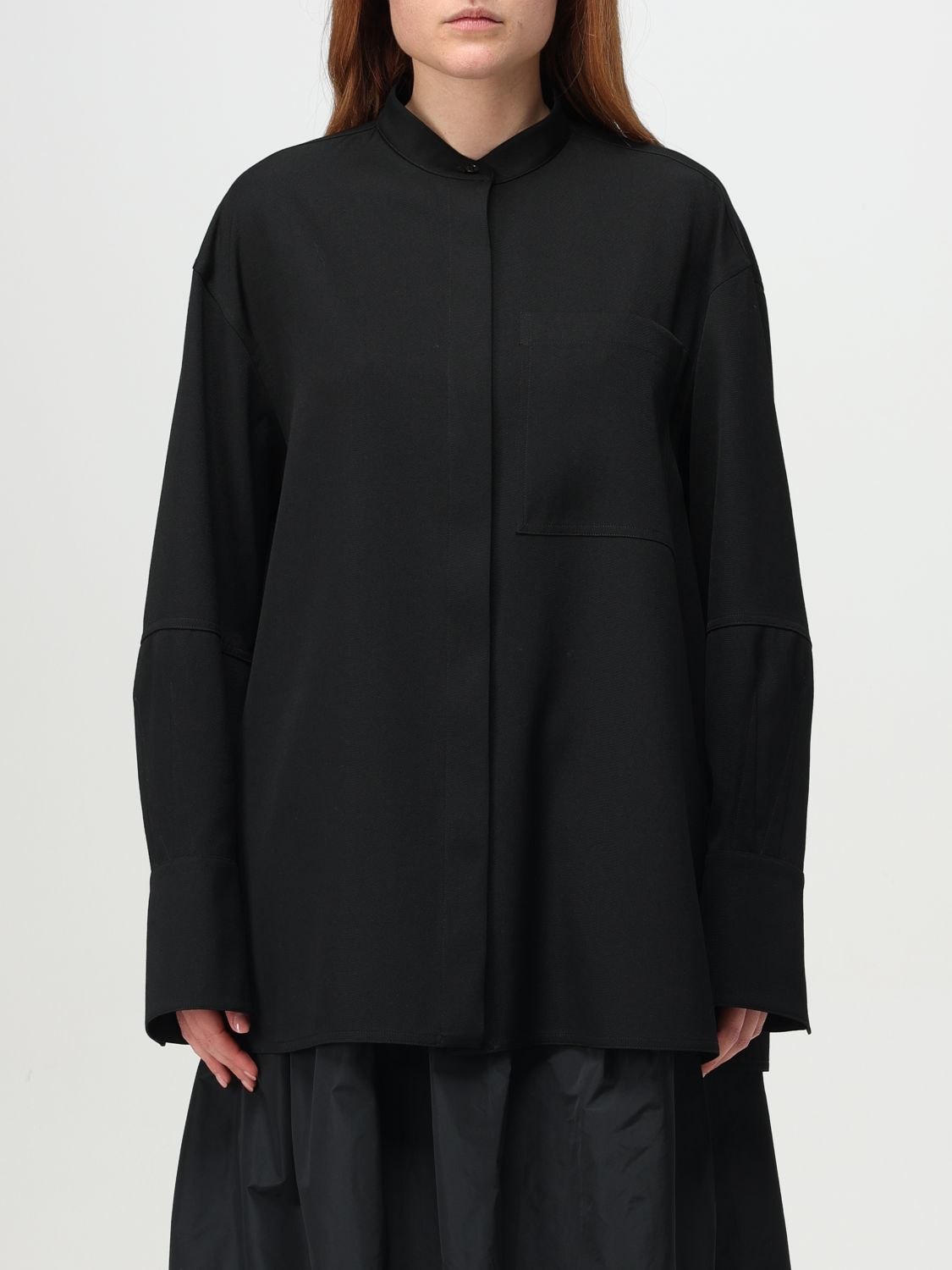 Shop Jil Sander Shirt Woman Color Black