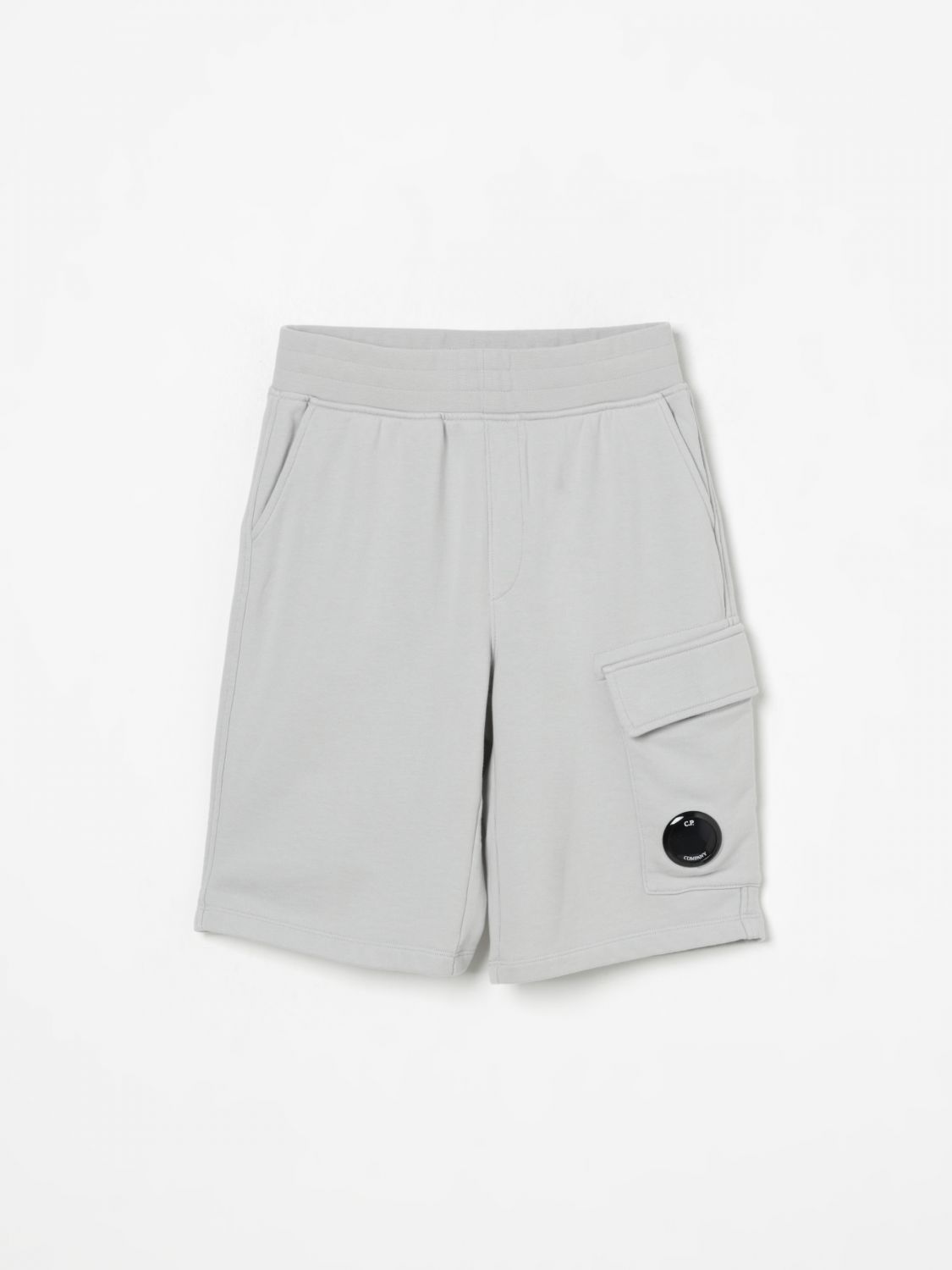 C.p. Company Lens-detail Shorts In Grau