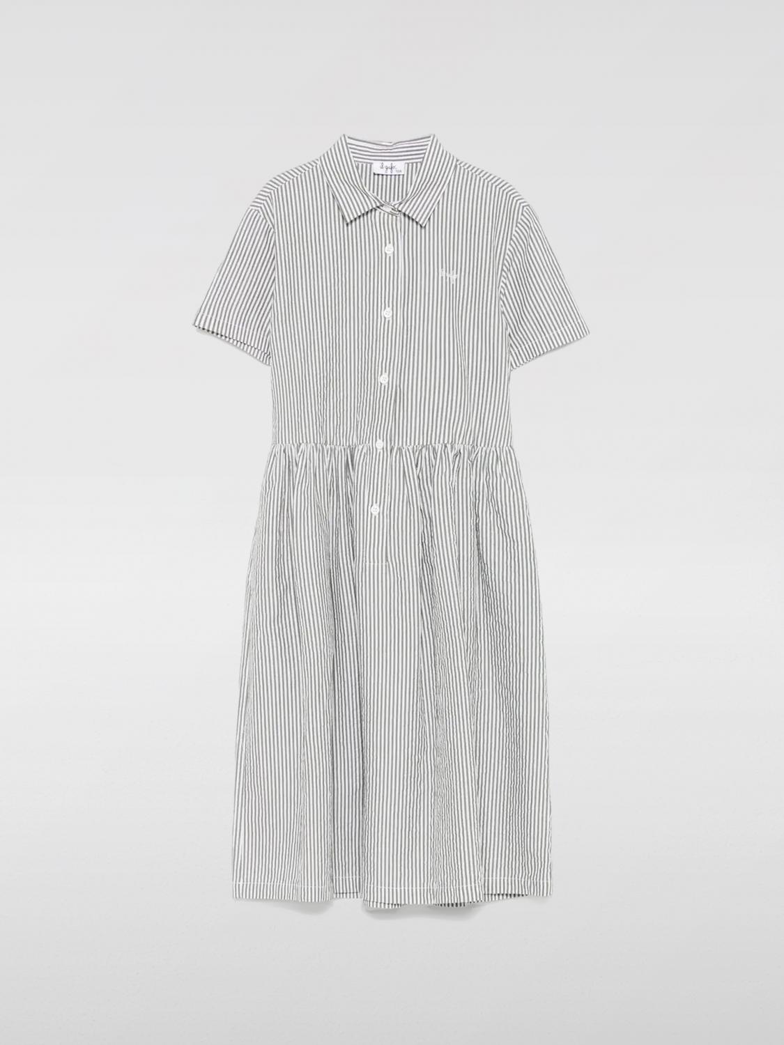 Il Gufo Dress  Kids Color Grass Green In Grass Green