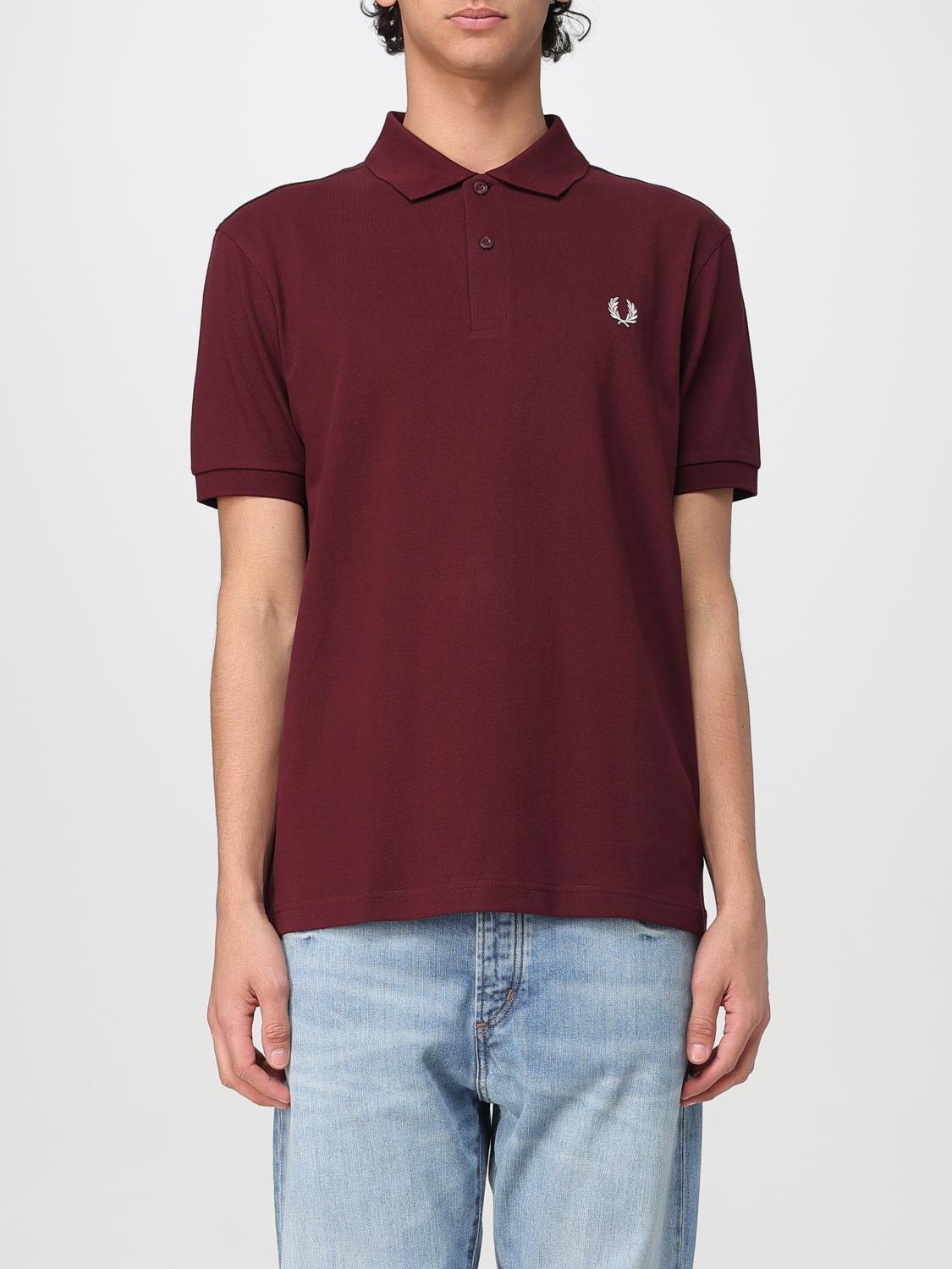 Fred Perry Cotton Pique Polo In Beige