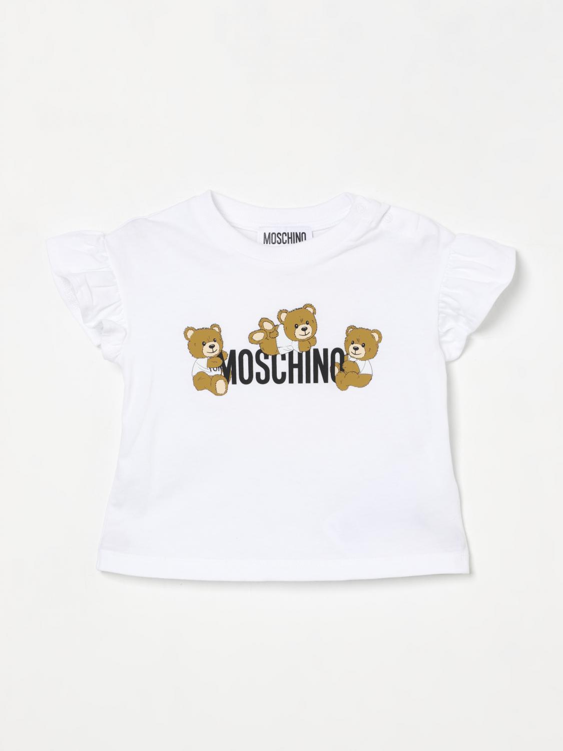 Moschino T-shirt Kids Color White In White
