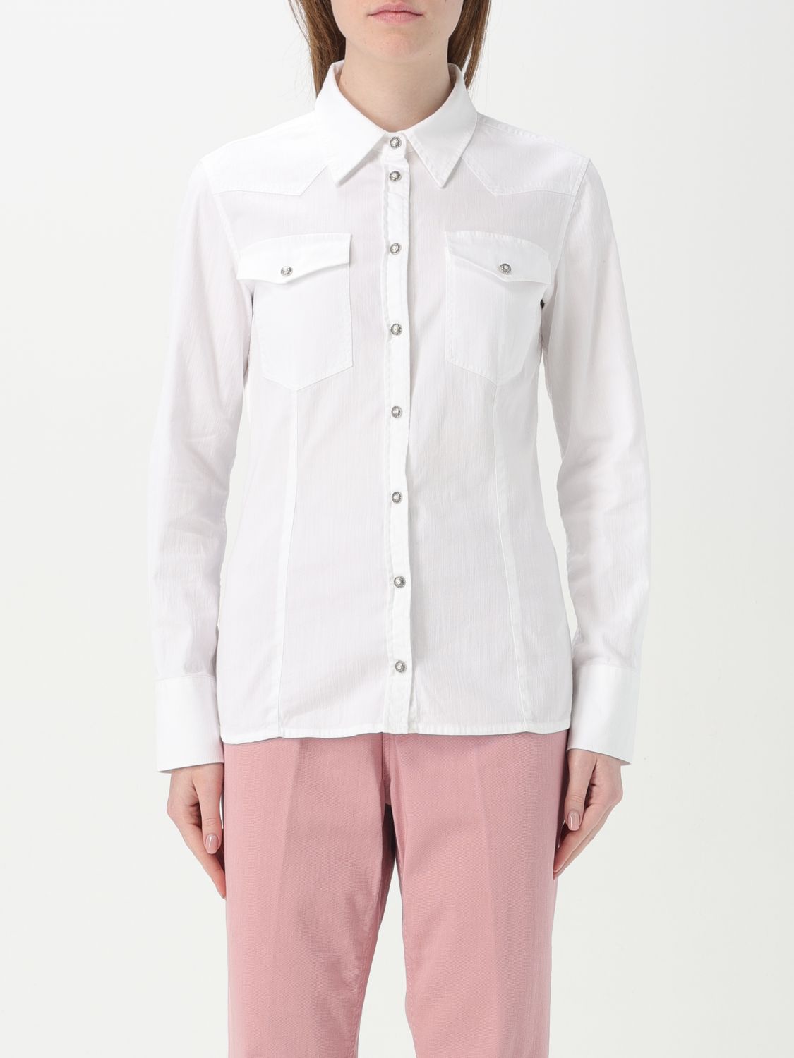 Dondup Hemdbluse Damen Farbe Weiss In Weiss