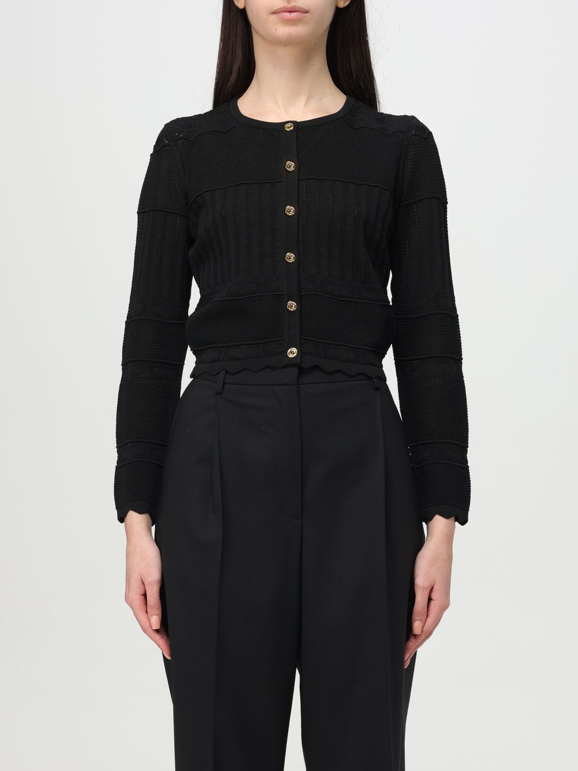 Elisabetta Franchi Viscose Top-wear In Schwarz