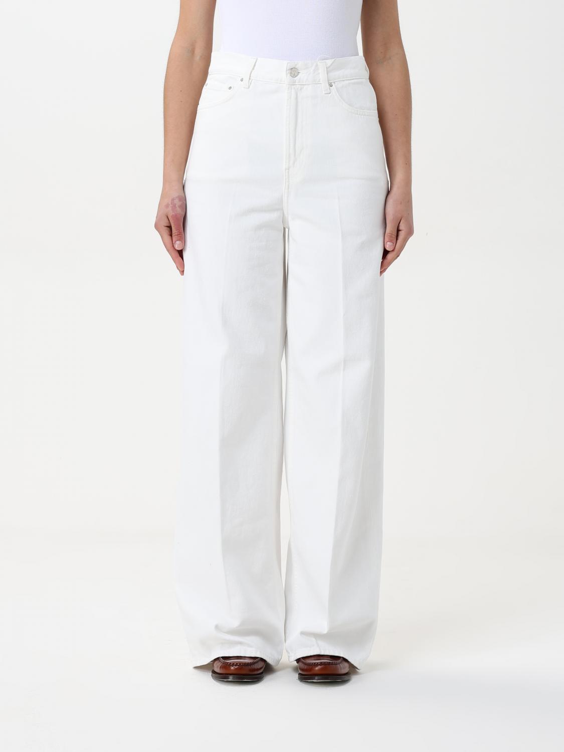 Totême Jeans Toteme Woman Color White In White