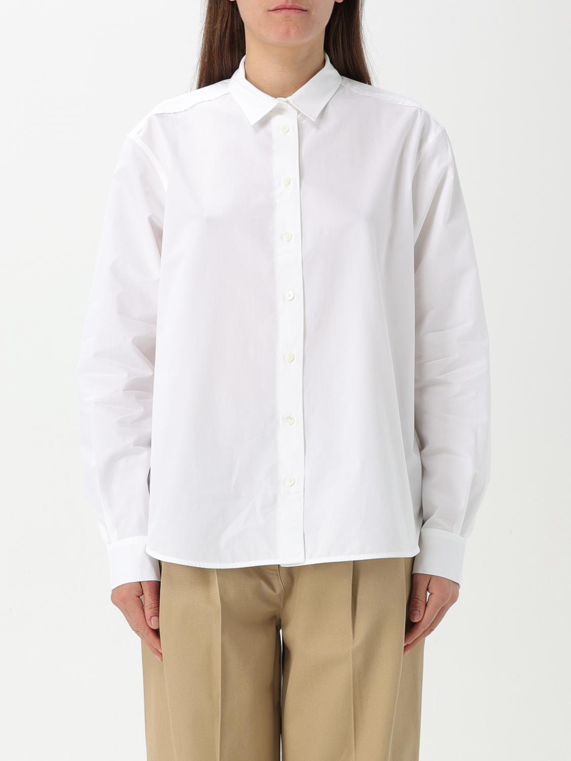 Totême Toteme Oversized Poplin Tux Shirt White In White