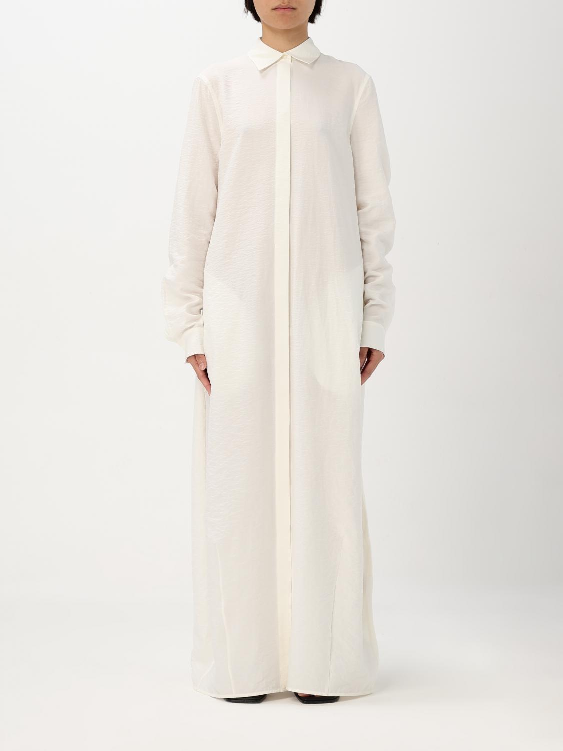 Totême Striped Jacquard Shirt Dress In White